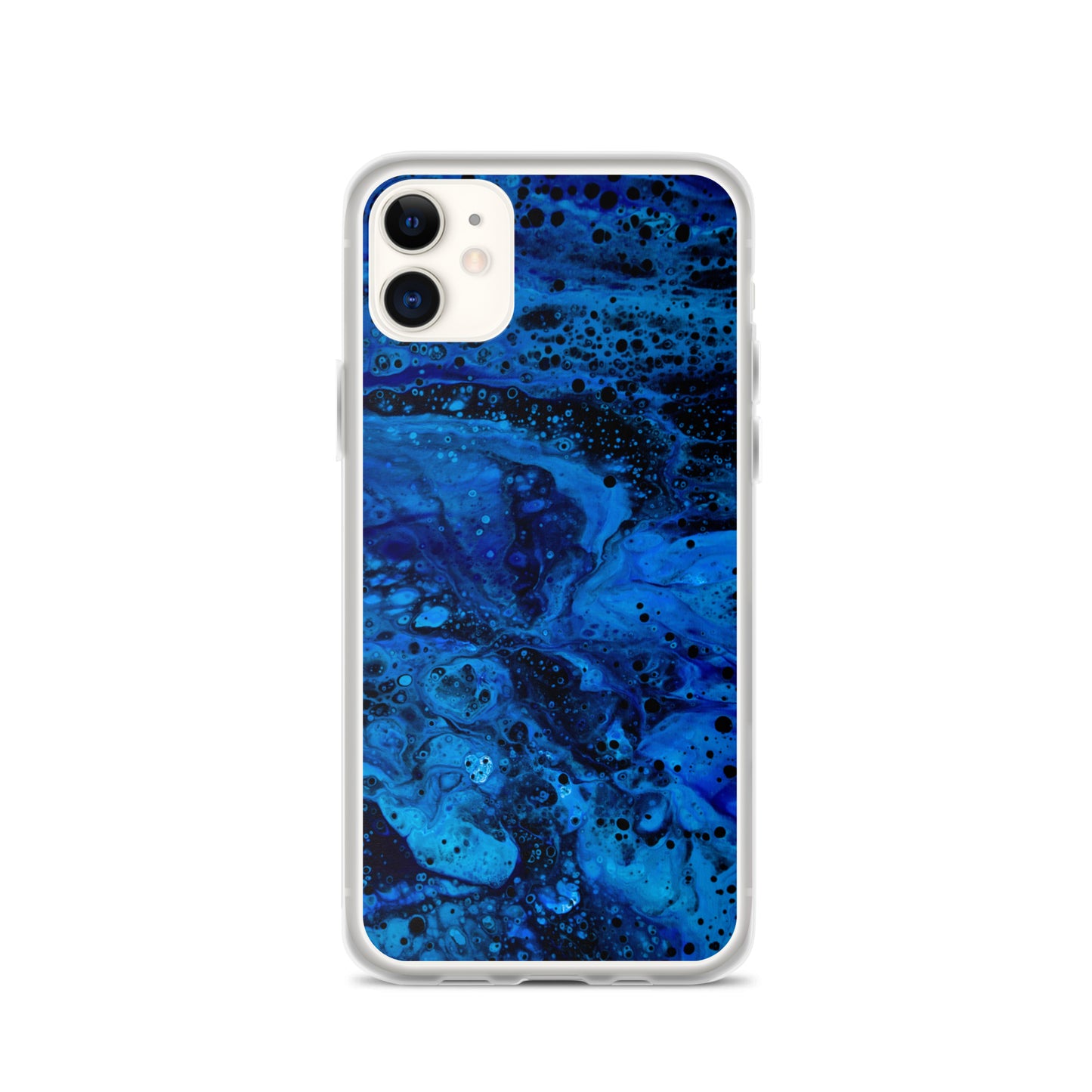 NightOwl Studio Custom Phone Case Compatible with iPhone, Ultra Slim Cover with Heavy Duty Scratch Resistant Shockproof Protection, Blue Abyss