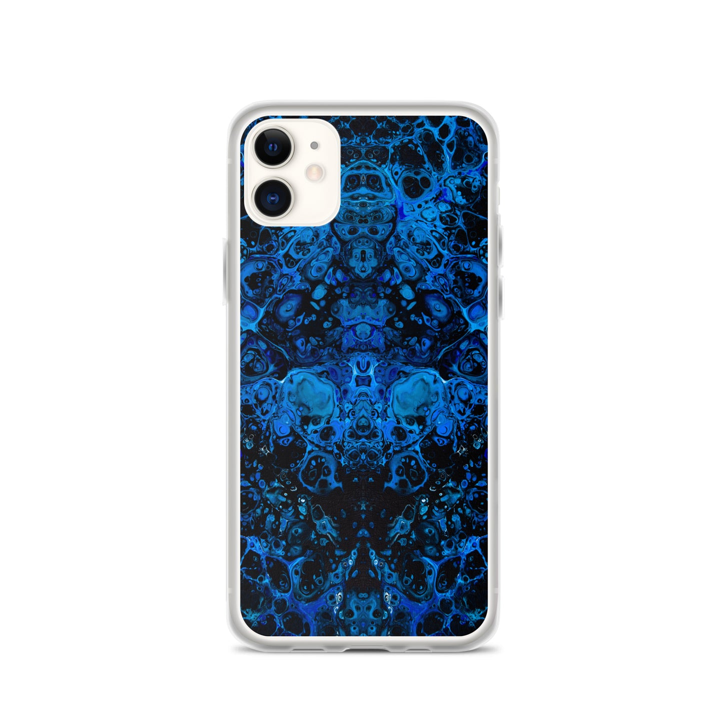 NightOwl Studio Custom Phone Case Compatible with iPhone, Ultra Slim Cover with Heavy Duty Scratch Resistant Shockproof Protection, Azul