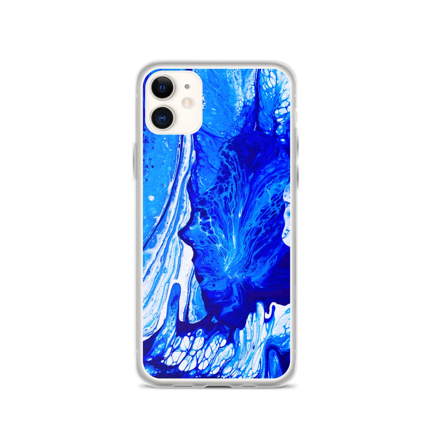 NightOwl Studio Custom Phone Case Compatible with iPhone, Ultra Slim Cover with Heavy Duty Scratch Resistant Shockproof Protection, Ms. Blue