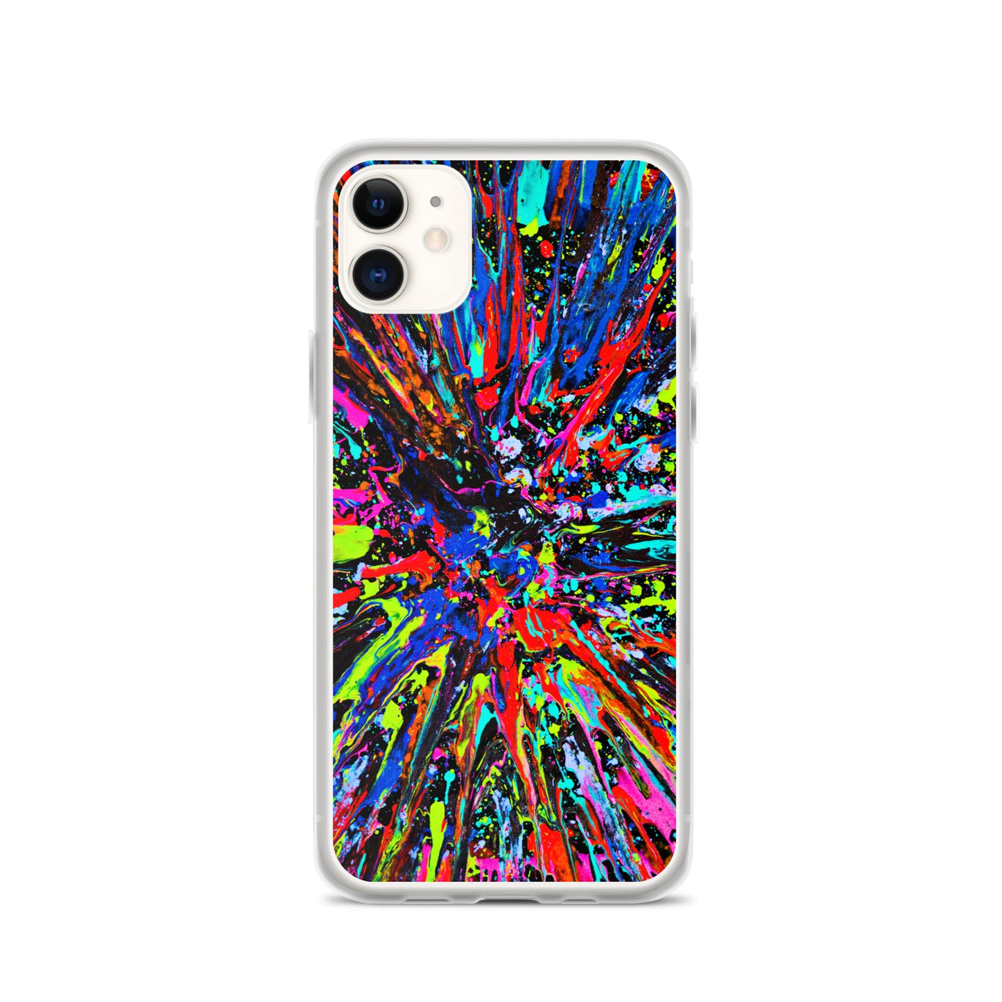 NightOwl Studio Custom Phone Case Compatible with iPhone, Ultra Slim Cover with Heavy Duty Scratch Resistant Shockproof Protection, Splatter