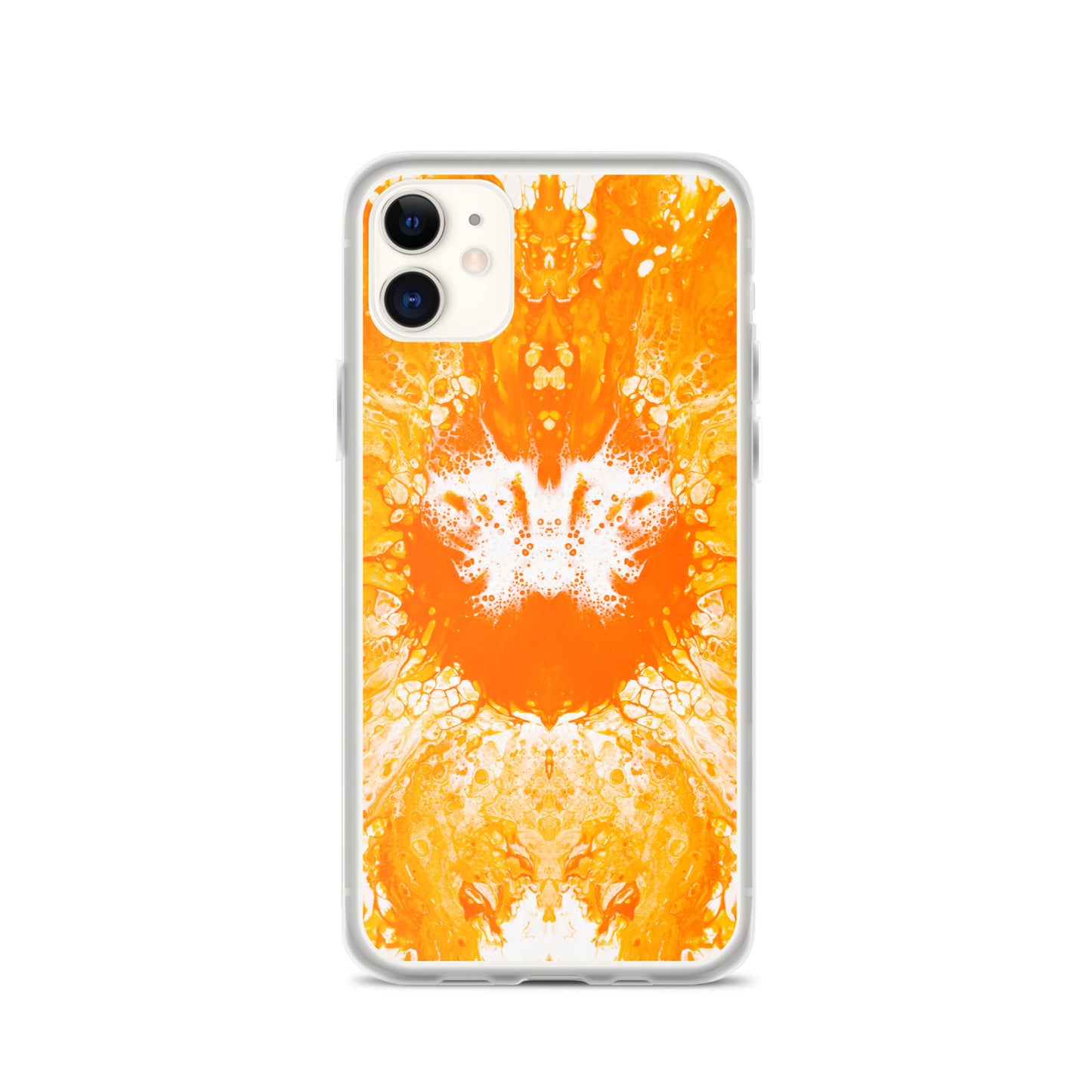 NightOwl Studio Custom Phone Case Compatible with iPhone, Ultra Slim Cover with Heavy Duty Scratch Resistant Shockproof Protection, Naranja