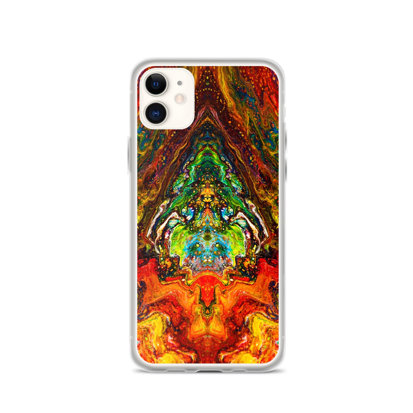 NightOwl Studio Custom Phone Case Compatible with iPhone, Ultra Slim Cover with Heavy Duty Scratch Resistant Shockproof Protection, Psychedelic Something