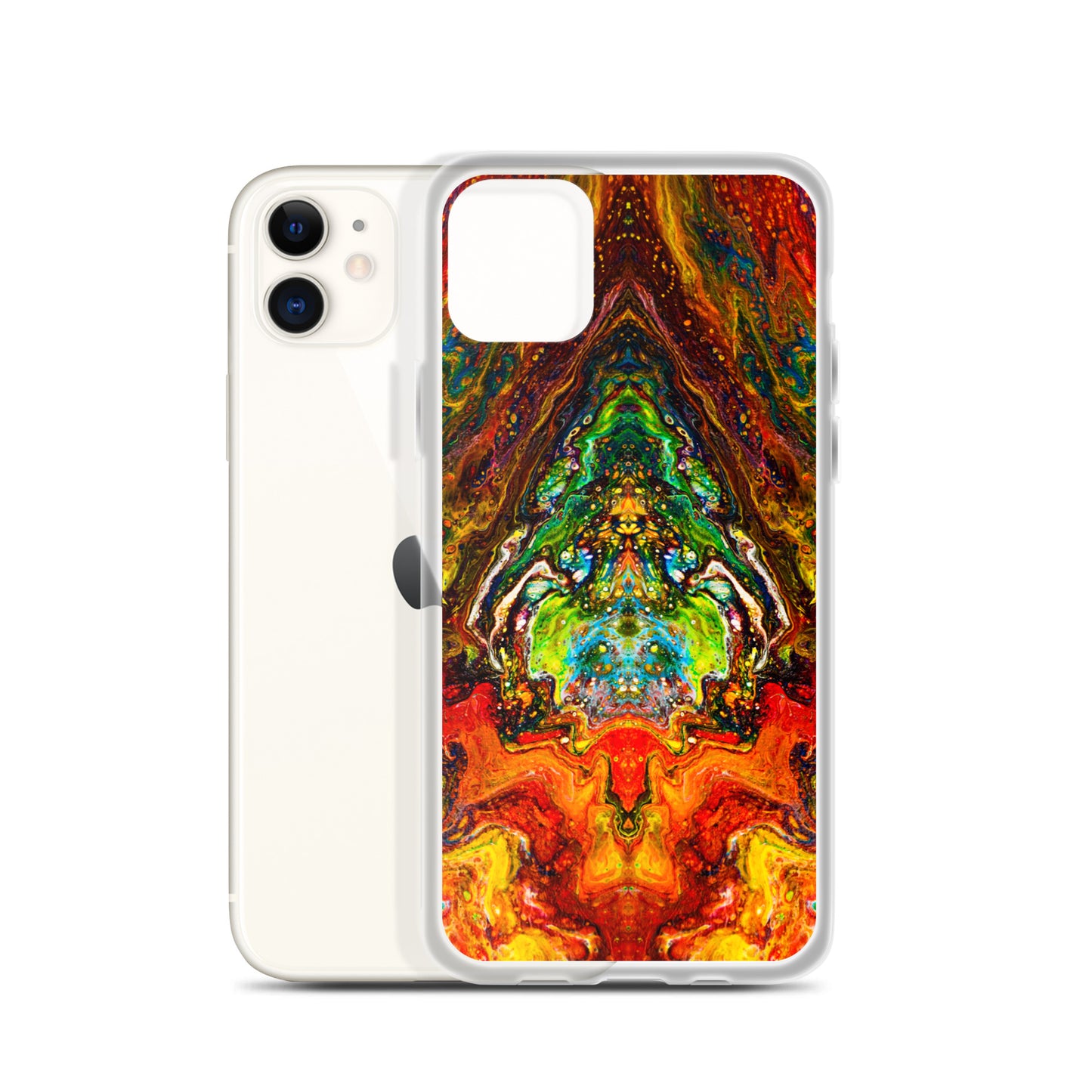 NightOwl Studio Custom Phone Case Compatible with iPhone, Ultra Slim Cover with Heavy Duty Scratch Resistant Shockproof Protection, Psychedelic Something