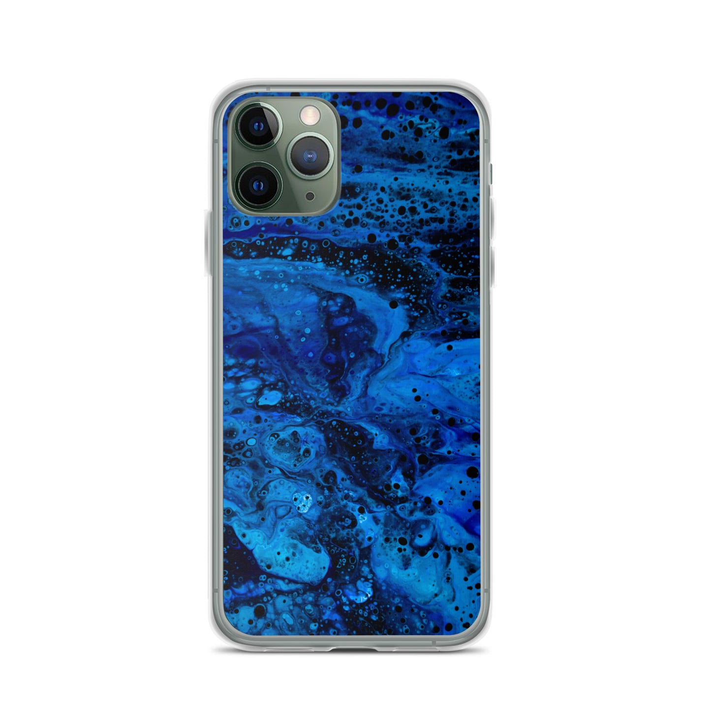 NightOwl Studio Custom Phone Case Compatible with iPhone, Ultra Slim Cover with Heavy Duty Scratch Resistant Shockproof Protection, Blue Abyss