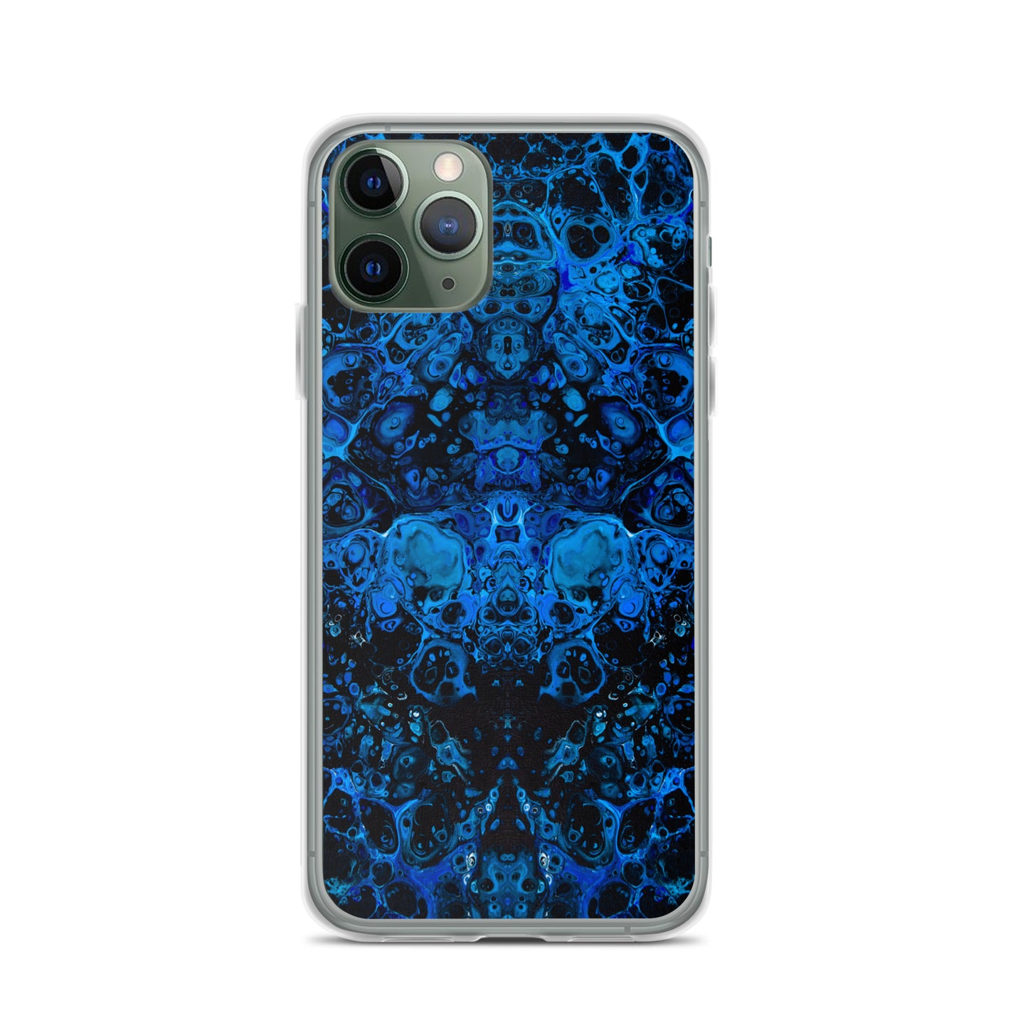 NightOwl Studio Custom Phone Case Compatible with iPhone, Ultra Slim Cover with Heavy Duty Scratch Resistant Shockproof Protection, Azul