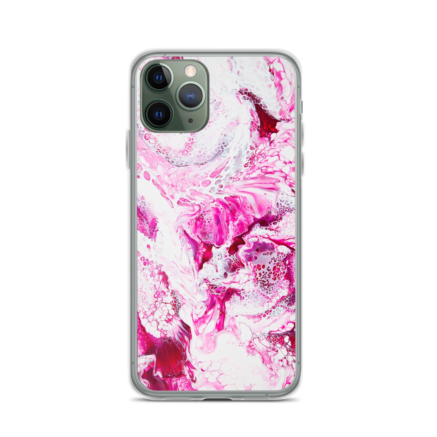 NightOwl Studio Custom Phone Case Compatible with iPhone, Ultra Slim Cover with Heavy Duty Scratch Resistant Shockproof Protection, Pink Distortion