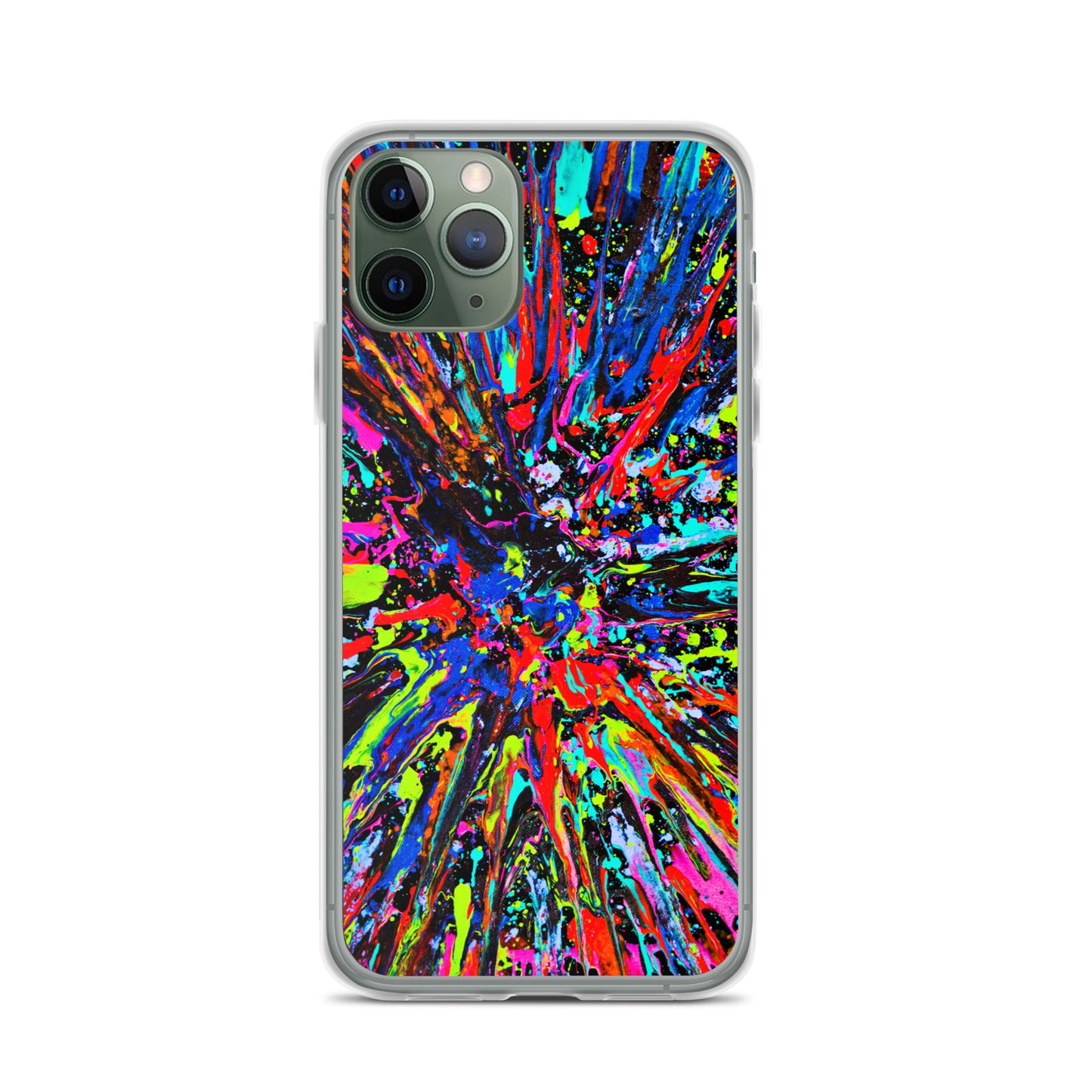 NightOwl Studio Custom Phone Case Compatible with iPhone, Ultra Slim Cover with Heavy Duty Scratch Resistant Shockproof Protection, Splatter