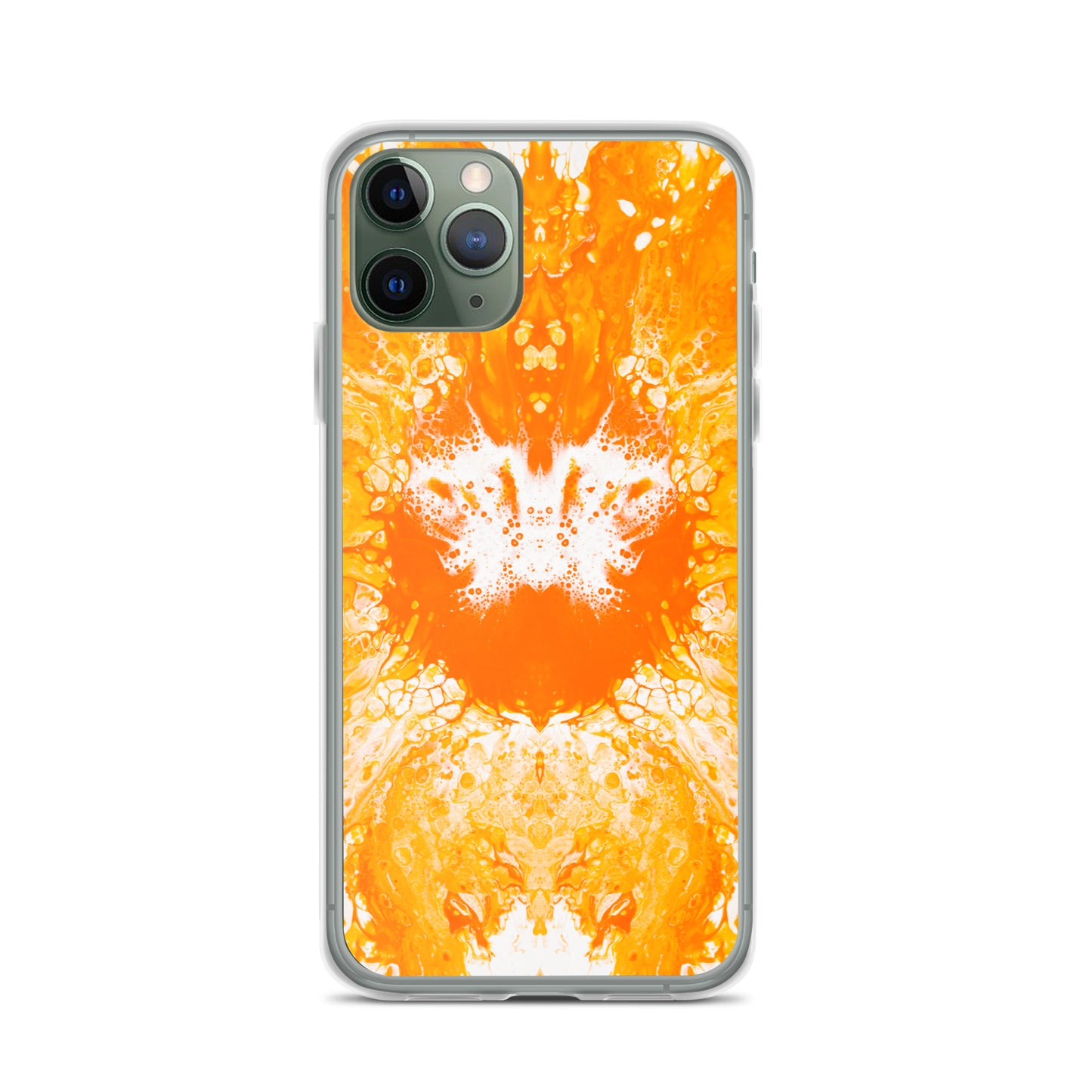 NightOwl Studio Custom Phone Case Compatible with iPhone, Ultra Slim Cover with Heavy Duty Scratch Resistant Shockproof Protection, Naranja