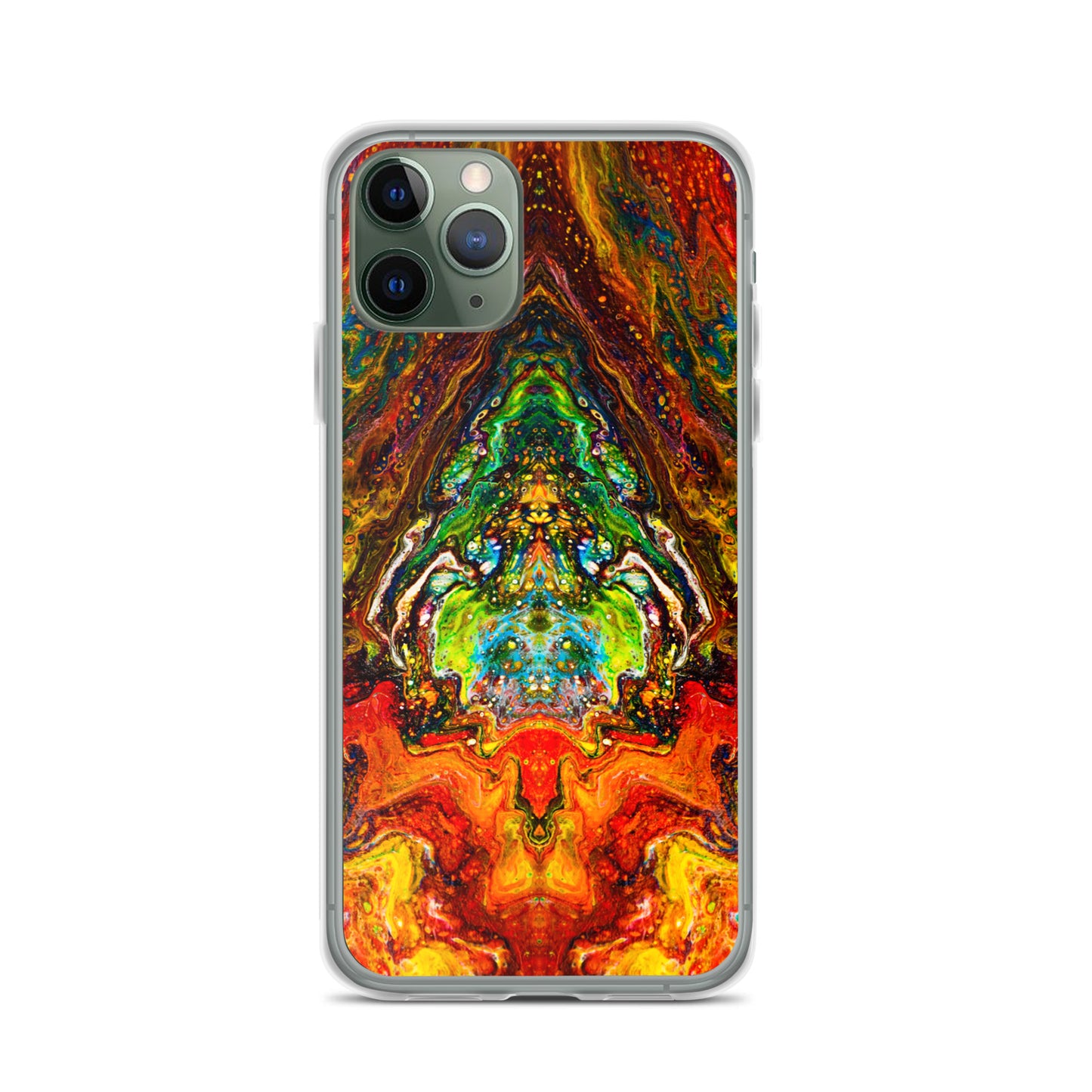 NightOwl Studio Custom Phone Case Compatible with iPhone, Ultra Slim Cover with Heavy Duty Scratch Resistant Shockproof Protection, Psychedelic Something