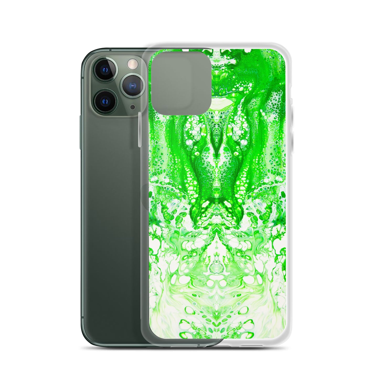 NightOwl Studio Custom Phone Case Compatible with iPhone, Ultra Slim Cover with Heavy Duty Scratch Resistant Shockproof Protection, Lime Time