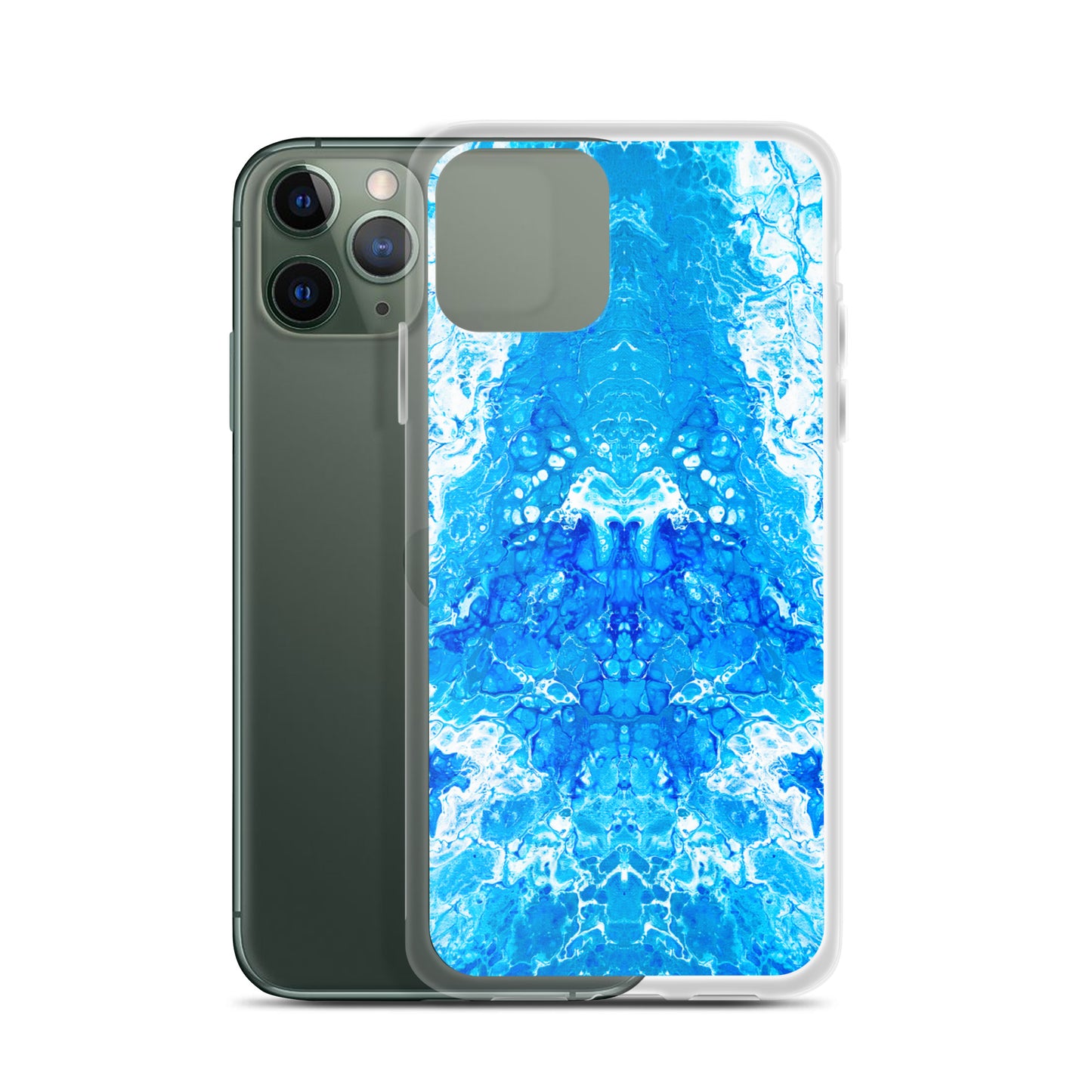 Blue Power - NightOwl-Studio Colorful Phone Case Compatible with iPhone