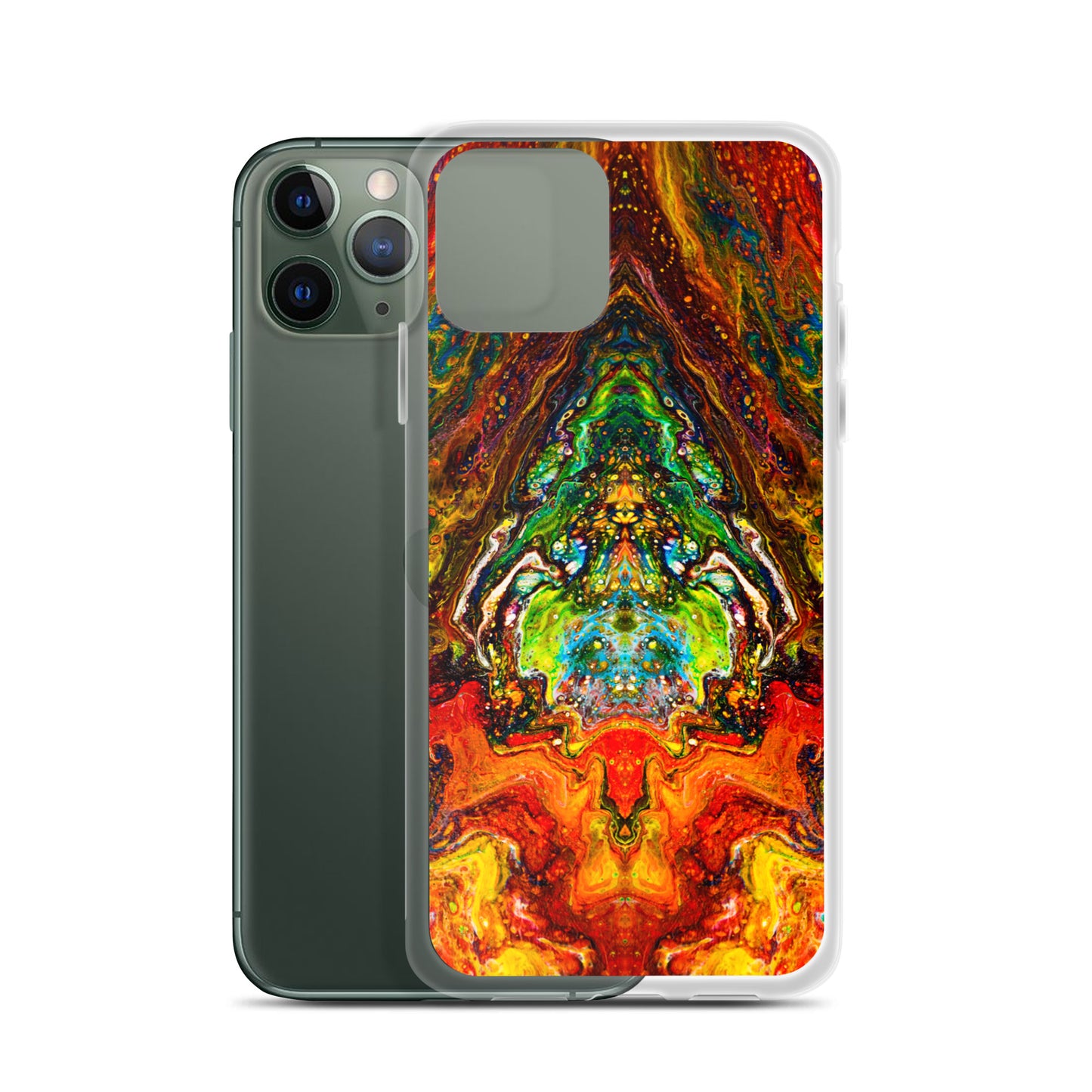 NightOwl Studio Custom Phone Case Compatible with iPhone, Ultra Slim Cover with Heavy Duty Scratch Resistant Shockproof Protection, Psychedelic Something