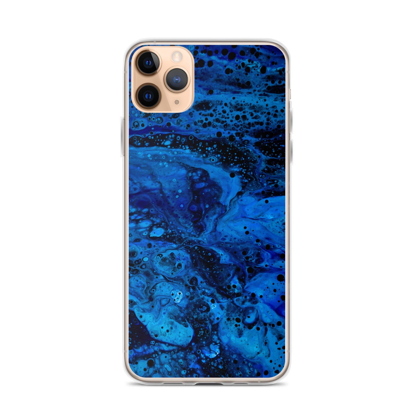 NightOwl Studio Custom Phone Case Compatible with iPhone, Ultra Slim Cover with Heavy Duty Scratch Resistant Shockproof Protection, Blue Abyss