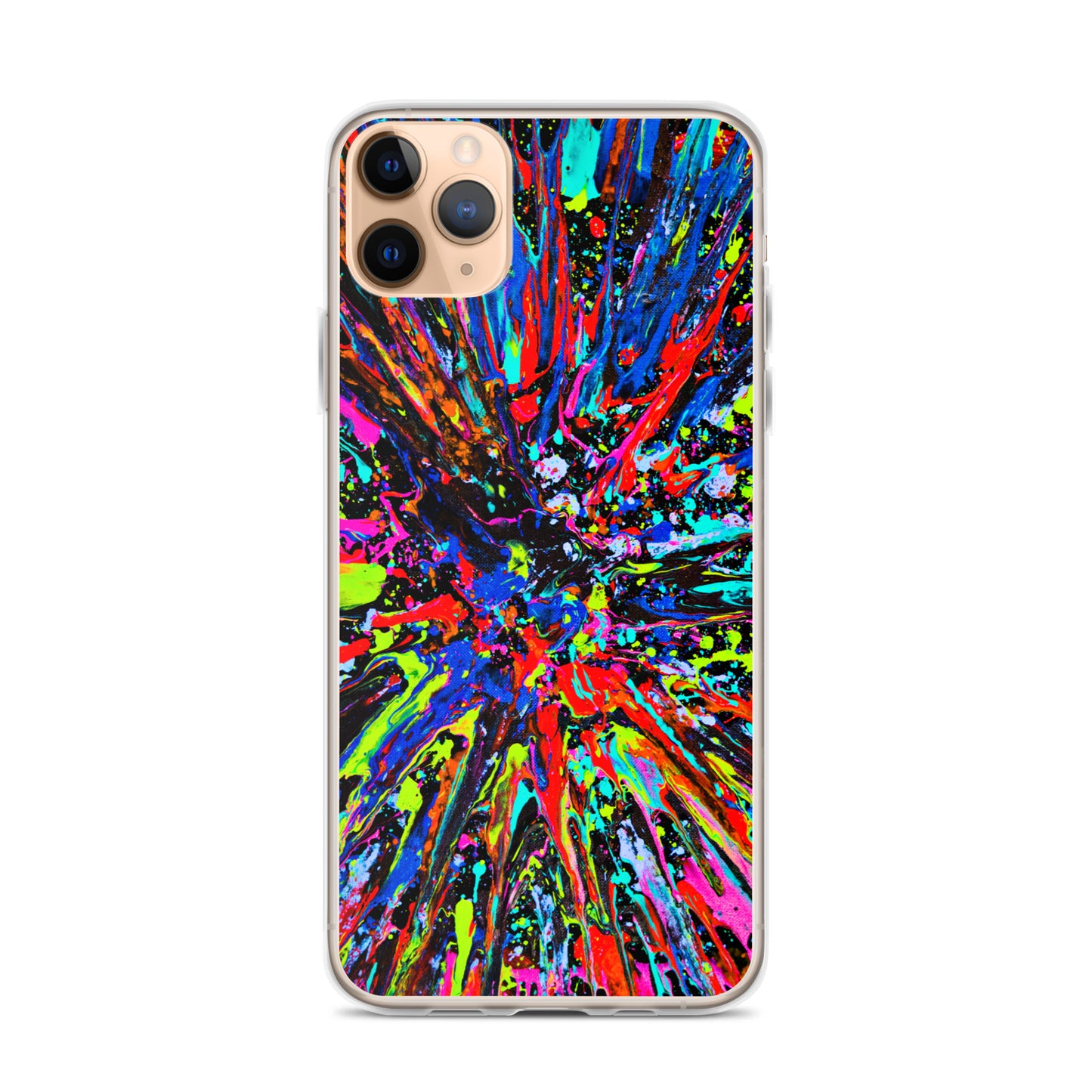 NightOwl Studio Custom Phone Case Compatible with iPhone, Ultra Slim Cover with Heavy Duty Scratch Resistant Shockproof Protection, Splatter