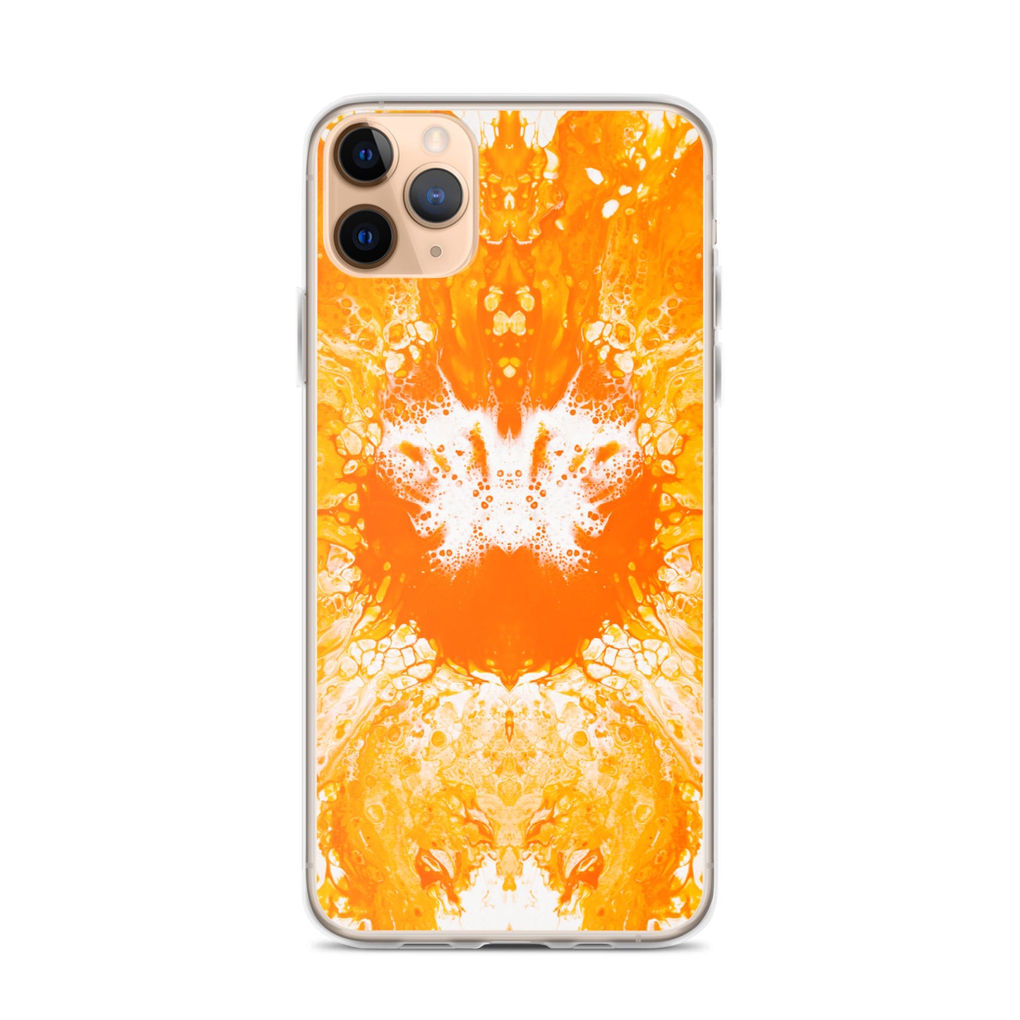 NightOwl Studio Custom Phone Case Compatible with iPhone, Ultra Slim Cover with Heavy Duty Scratch Resistant Shockproof Protection, Naranja