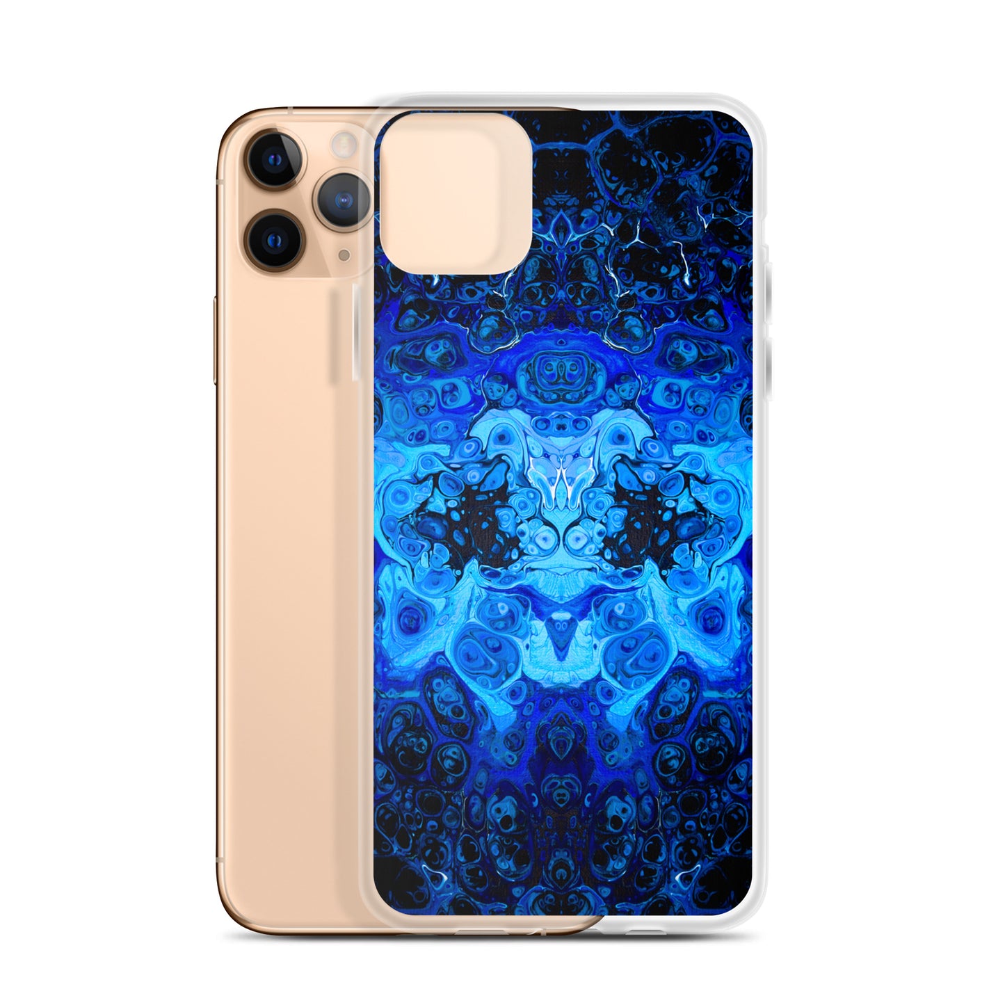 NightOwl Studio Custom Phone Case Compatible with iPhone, Ultra Slim Cover with Heavy Duty Scratch Resistant Shockproof Protection, Blue Bliss