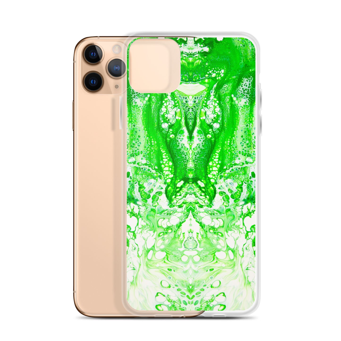 NightOwl Studio Custom Phone Case Compatible with iPhone, Ultra Slim Cover with Heavy Duty Scratch Resistant Shockproof Protection, Lime Time