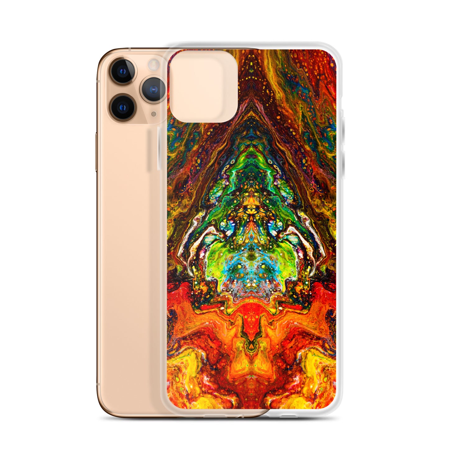 NightOwl Studio Custom Phone Case Compatible with iPhone, Ultra Slim Cover with Heavy Duty Scratch Resistant Shockproof Protection, Psychedelic Something