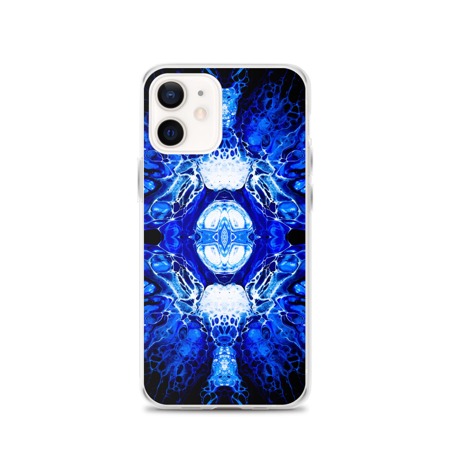 NightOwl Studio Custom Phone Case Compatible with iPhone, Ultra Slim Cover with Heavy Duty Scratch Resistant Shockproof Protection, Blue Nucleus