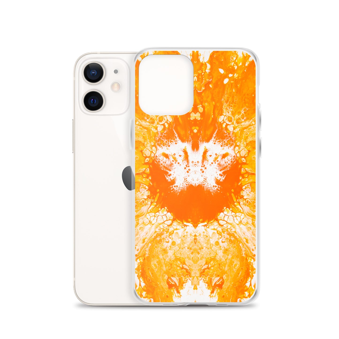 NightOwl Studio Custom Phone Case Compatible with iPhone, Ultra Slim Cover with Heavy Duty Scratch Resistant Shockproof Protection, Naranja