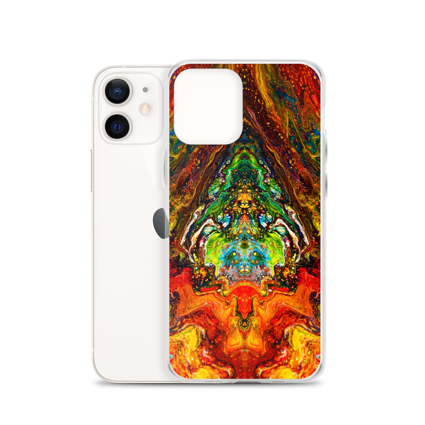 NightOwl Studio Custom Phone Case Compatible with iPhone, Ultra Slim Cover with Heavy Duty Scratch Resistant Shockproof Protection, Psychedelic Something