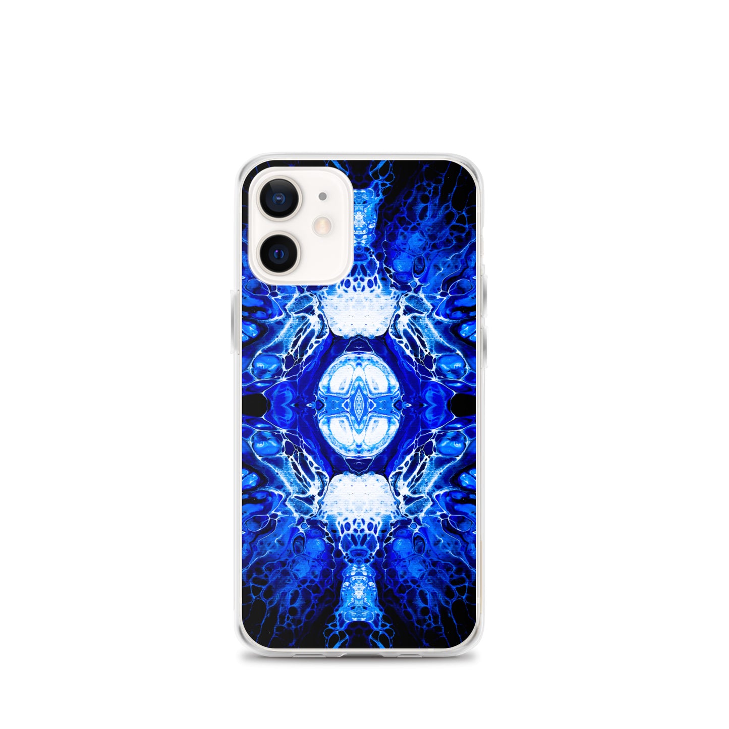 NightOwl Studio Custom Phone Case Compatible with iPhone, Ultra Slim Cover with Heavy Duty Scratch Resistant Shockproof Protection, Blue Nucleus