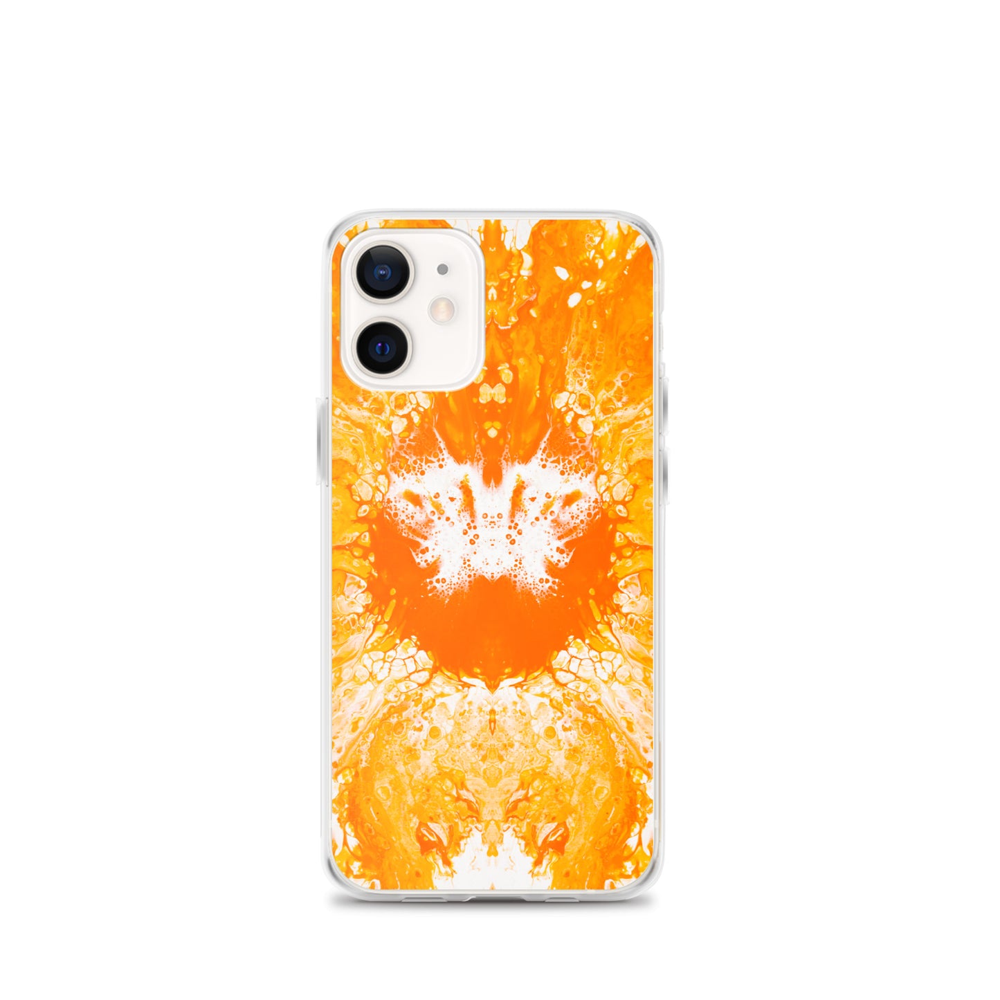 NightOwl Studio Custom Phone Case Compatible with iPhone, Ultra Slim Cover with Heavy Duty Scratch Resistant Shockproof Protection, Naranja