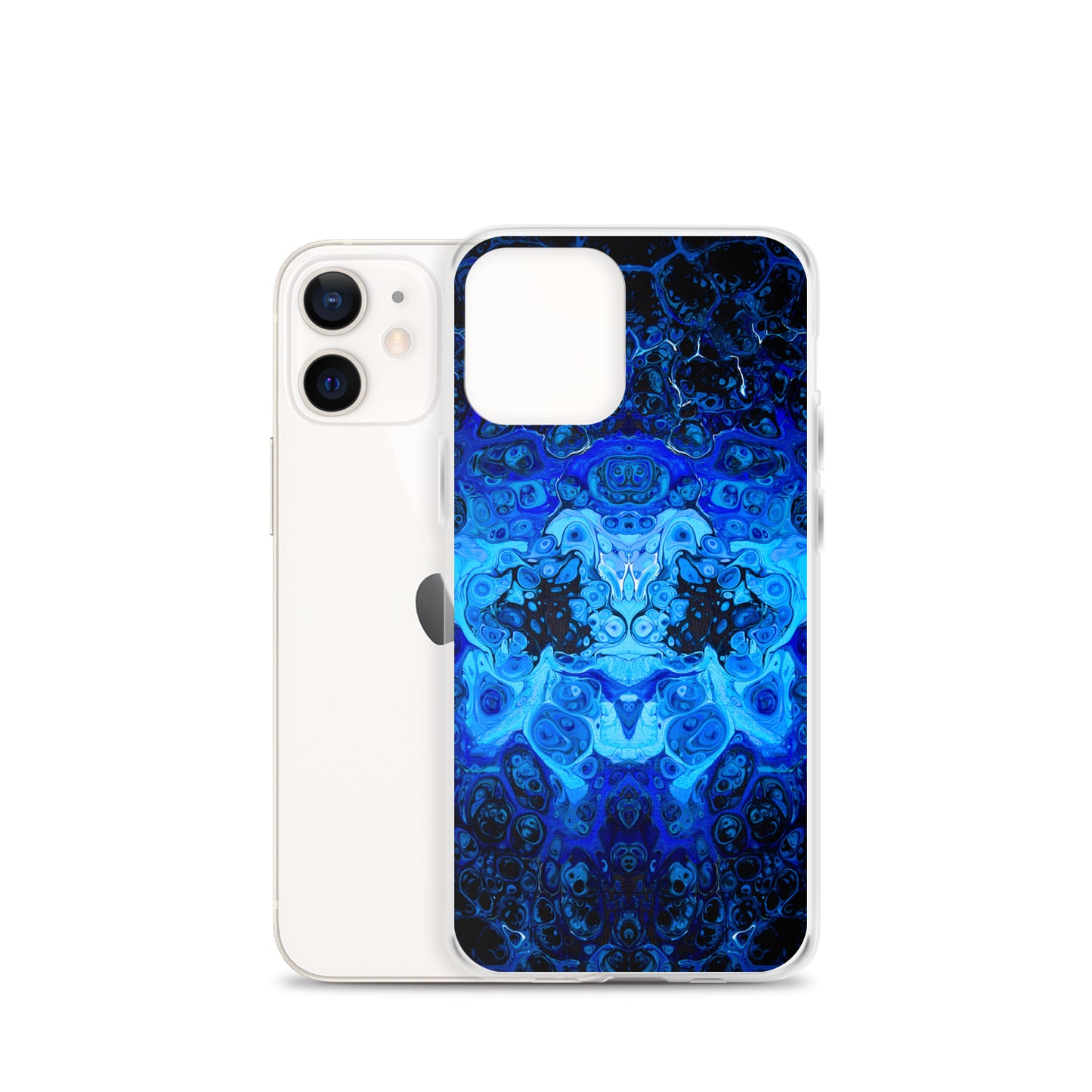 NightOwl Studio Custom Phone Case Compatible with iPhone, Ultra Slim Cover with Heavy Duty Scratch Resistant Shockproof Protection, Blue Bliss