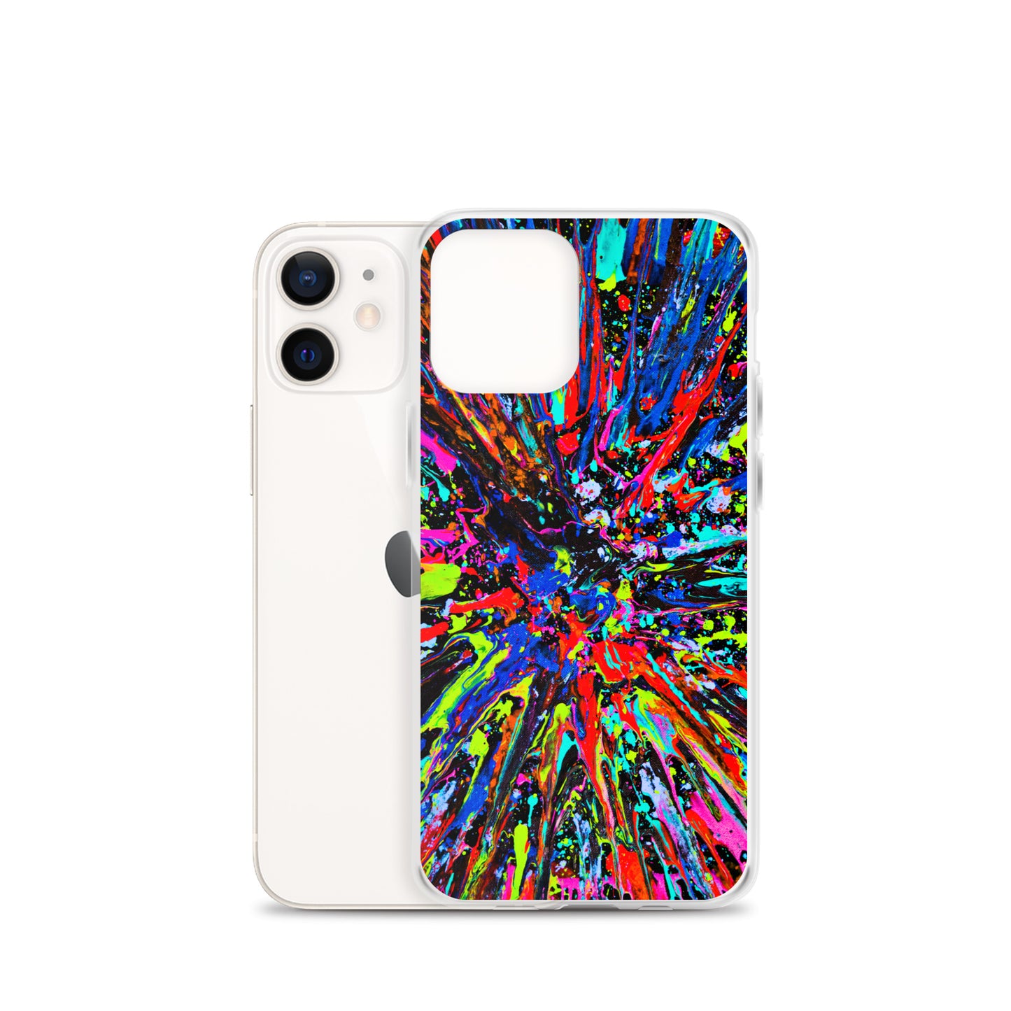 NightOwl Studio Custom Phone Case Compatible with iPhone, Ultra Slim Cover with Heavy Duty Scratch Resistant Shockproof Protection, Splatter