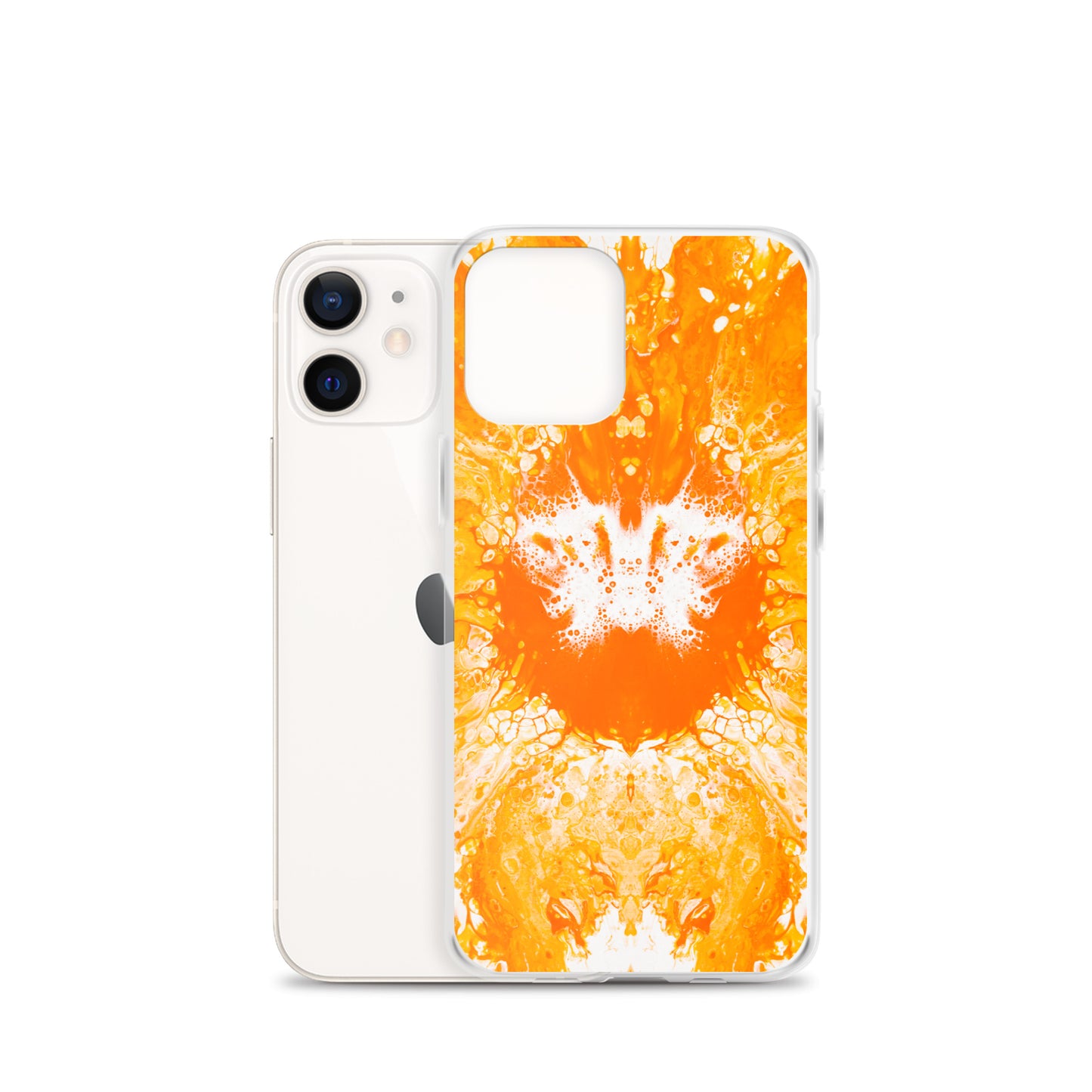 NightOwl Studio Custom Phone Case Compatible with iPhone, Ultra Slim Cover with Heavy Duty Scratch Resistant Shockproof Protection, Naranja