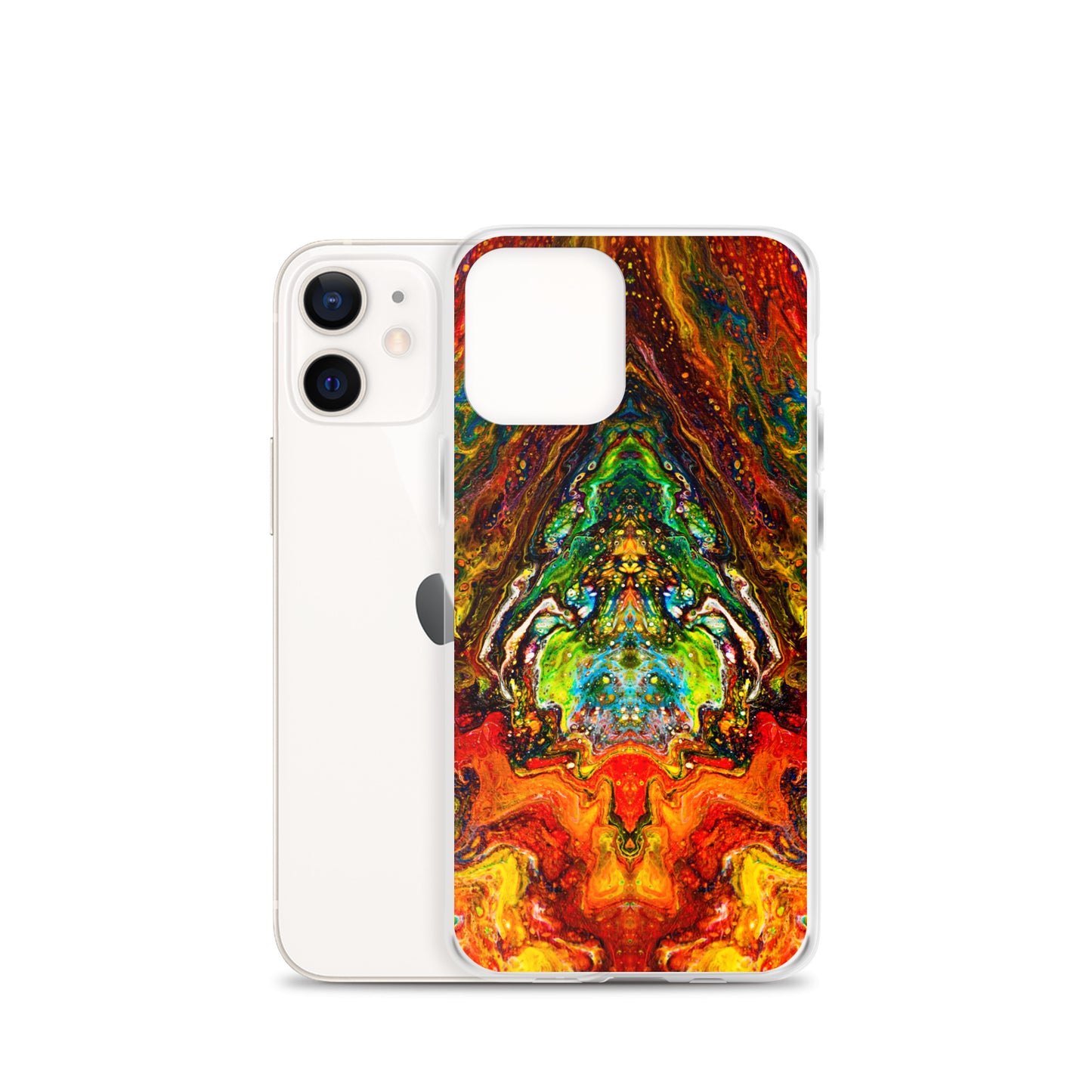 NightOwl Studio Custom Phone Case Compatible with iPhone, Ultra Slim Cover with Heavy Duty Scratch Resistant Shockproof Protection, Psychedelic Something