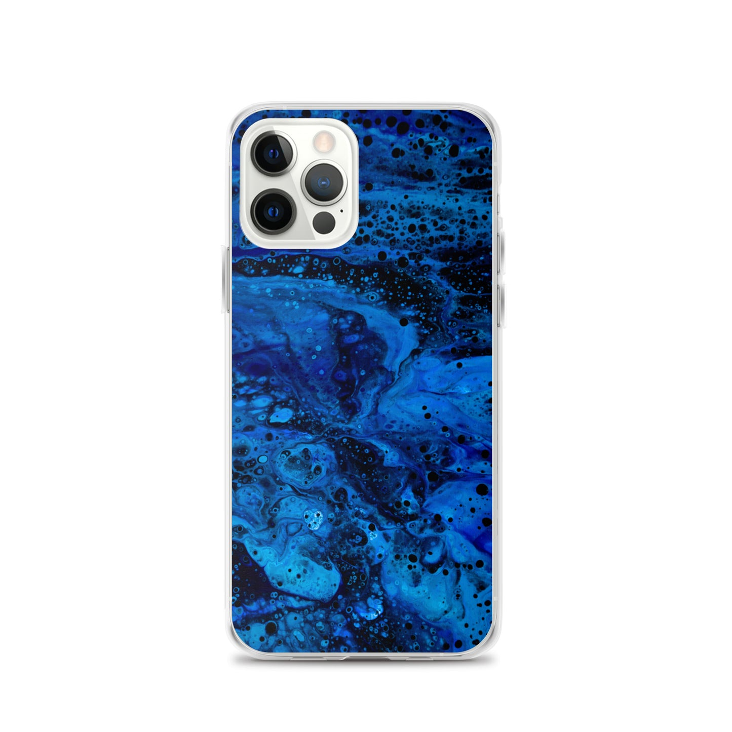 NightOwl Studio Custom Phone Case Compatible with iPhone, Ultra Slim Cover with Heavy Duty Scratch Resistant Shockproof Protection, Blue Abyss