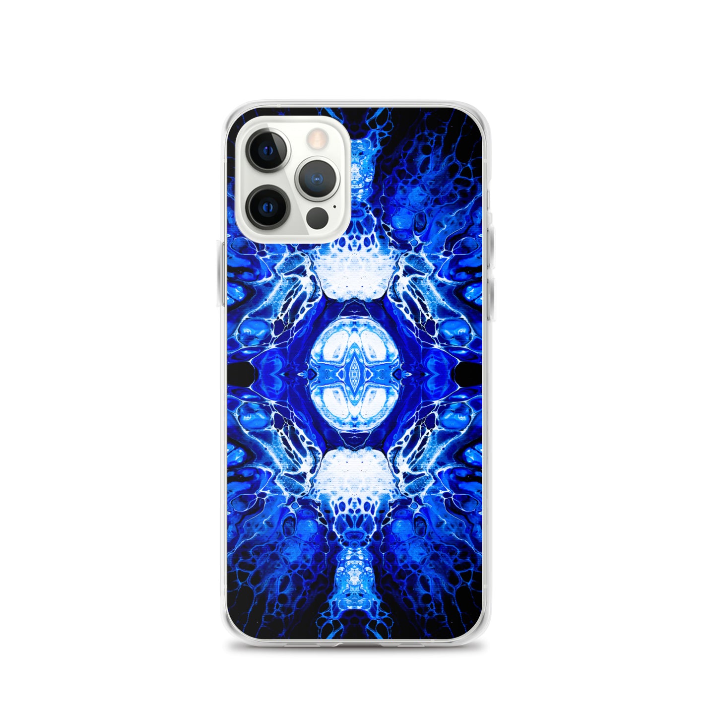 NightOwl Studio Custom Phone Case Compatible with iPhone, Ultra Slim Cover with Heavy Duty Scratch Resistant Shockproof Protection, Blue Nucleus