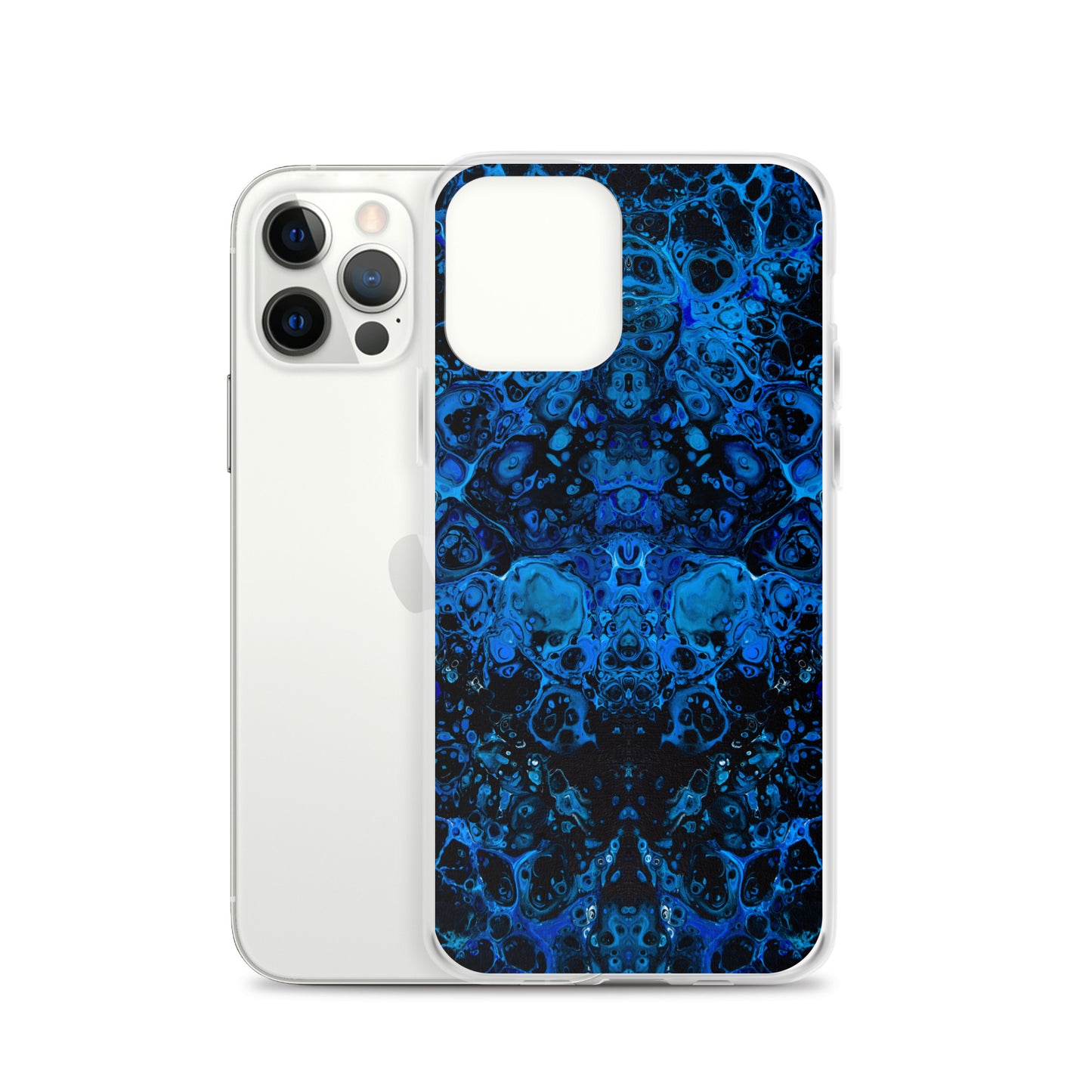 NightOwl Studio Custom Phone Case Compatible with iPhone, Ultra Slim Cover with Heavy Duty Scratch Resistant Shockproof Protection, Azul