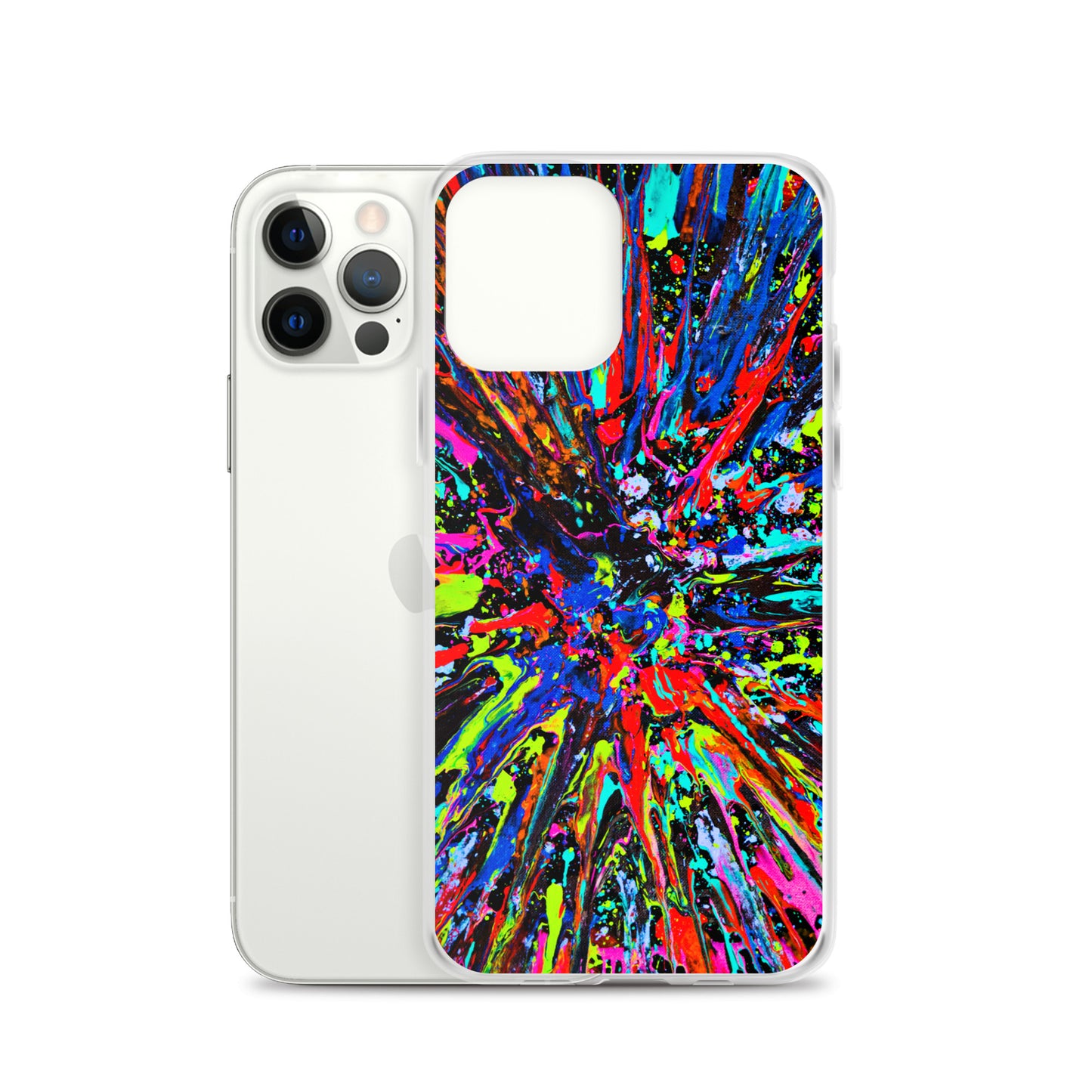 NightOwl Studio Custom Phone Case Compatible with iPhone, Ultra Slim Cover with Heavy Duty Scratch Resistant Shockproof Protection, Splatter