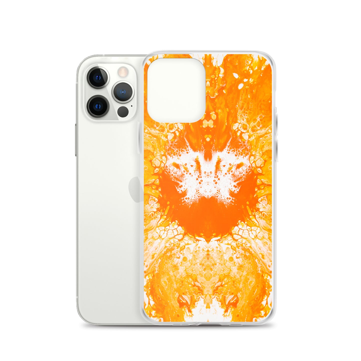 NightOwl Studio Custom Phone Case Compatible with iPhone, Ultra Slim Cover with Heavy Duty Scratch Resistant Shockproof Protection, Naranja