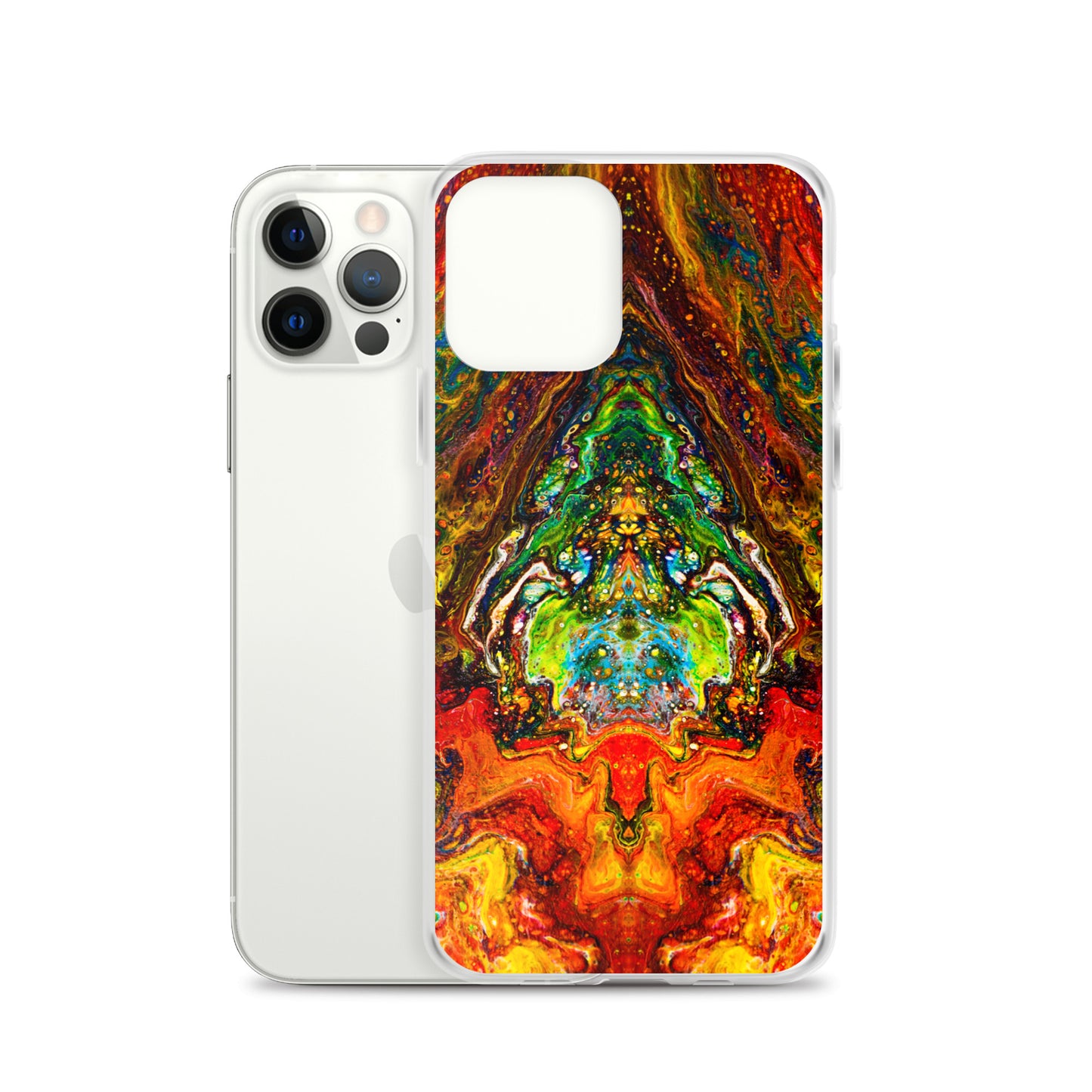 NightOwl Studio Custom Phone Case Compatible with iPhone, Ultra Slim Cover with Heavy Duty Scratch Resistant Shockproof Protection, Psychedelic Something