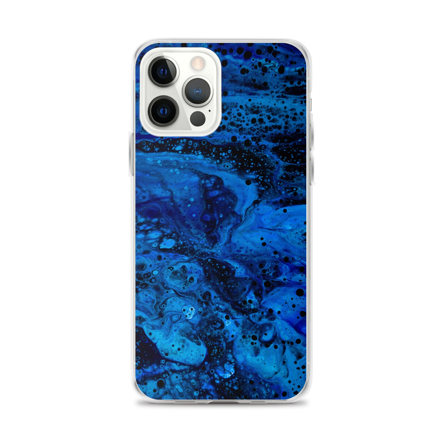 NightOwl Studio Custom Phone Case Compatible with iPhone, Ultra Slim Cover with Heavy Duty Scratch Resistant Shockproof Protection, Blue Abyss