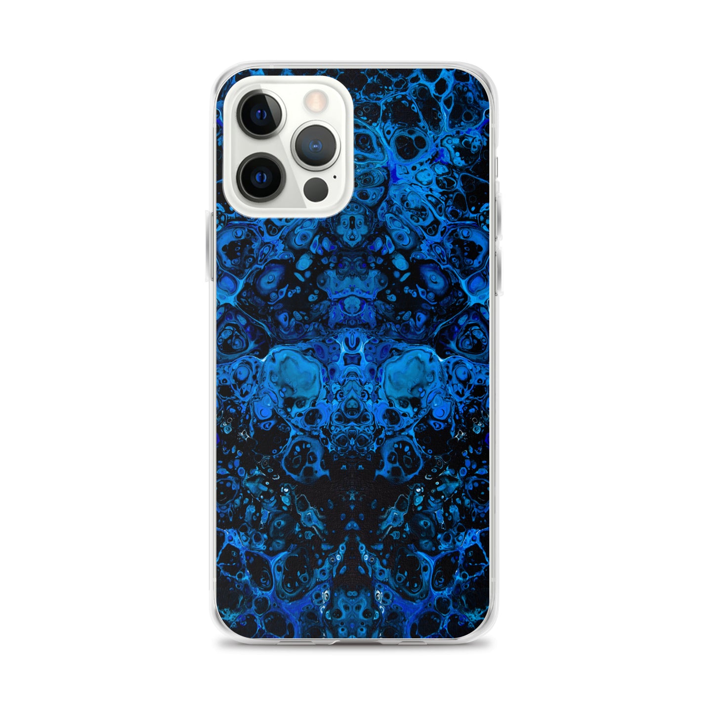 NightOwl Studio Custom Phone Case Compatible with iPhone, Ultra Slim Cover with Heavy Duty Scratch Resistant Shockproof Protection, Azul