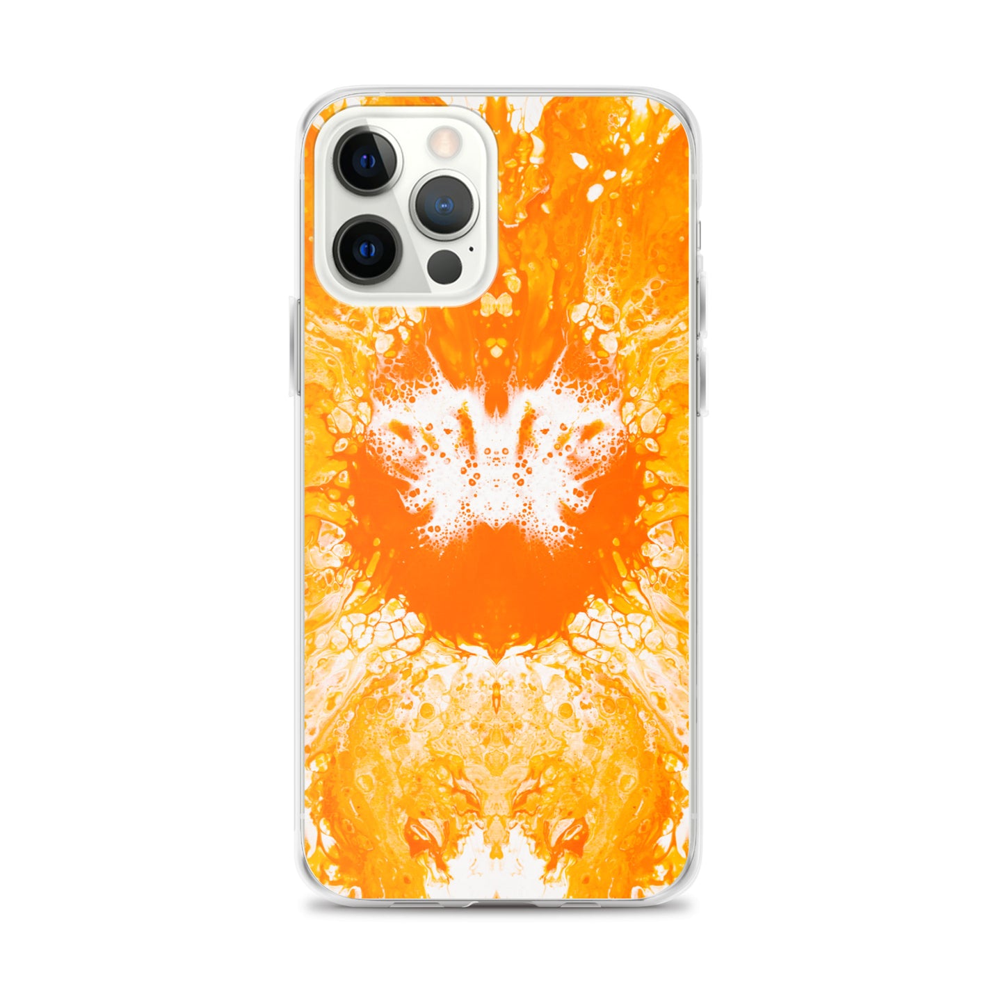 NightOwl Studio Custom Phone Case Compatible with iPhone, Ultra Slim Cover with Heavy Duty Scratch Resistant Shockproof Protection, Naranja