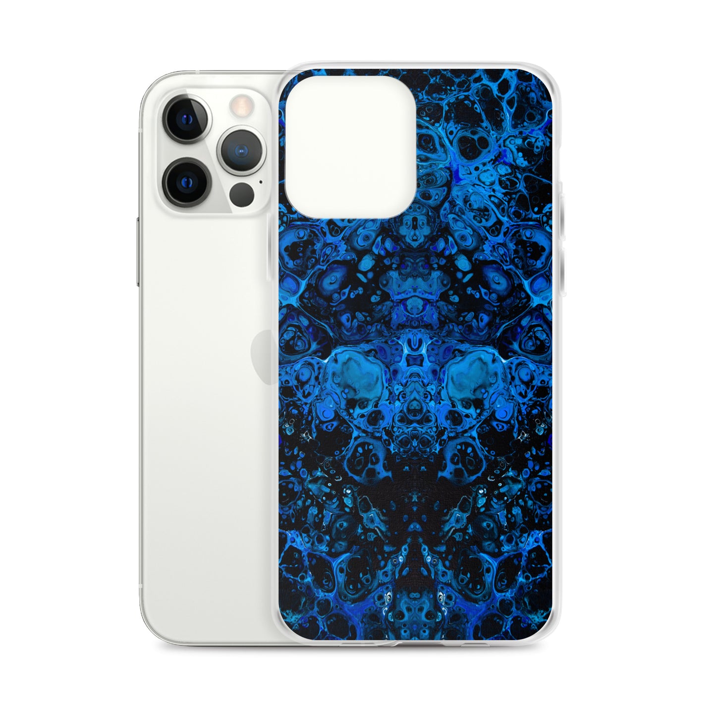 NightOwl Studio Custom Phone Case Compatible with iPhone, Ultra Slim Cover with Heavy Duty Scratch Resistant Shockproof Protection, Azul