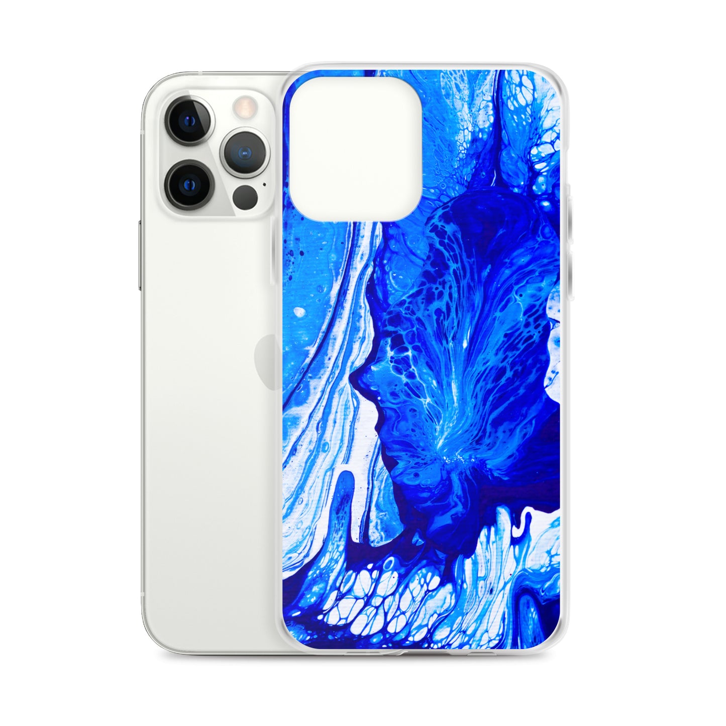 NightOwl Studio Custom Phone Case Compatible with iPhone, Ultra Slim Cover with Heavy Duty Scratch Resistant Shockproof Protection, Ms. Blue