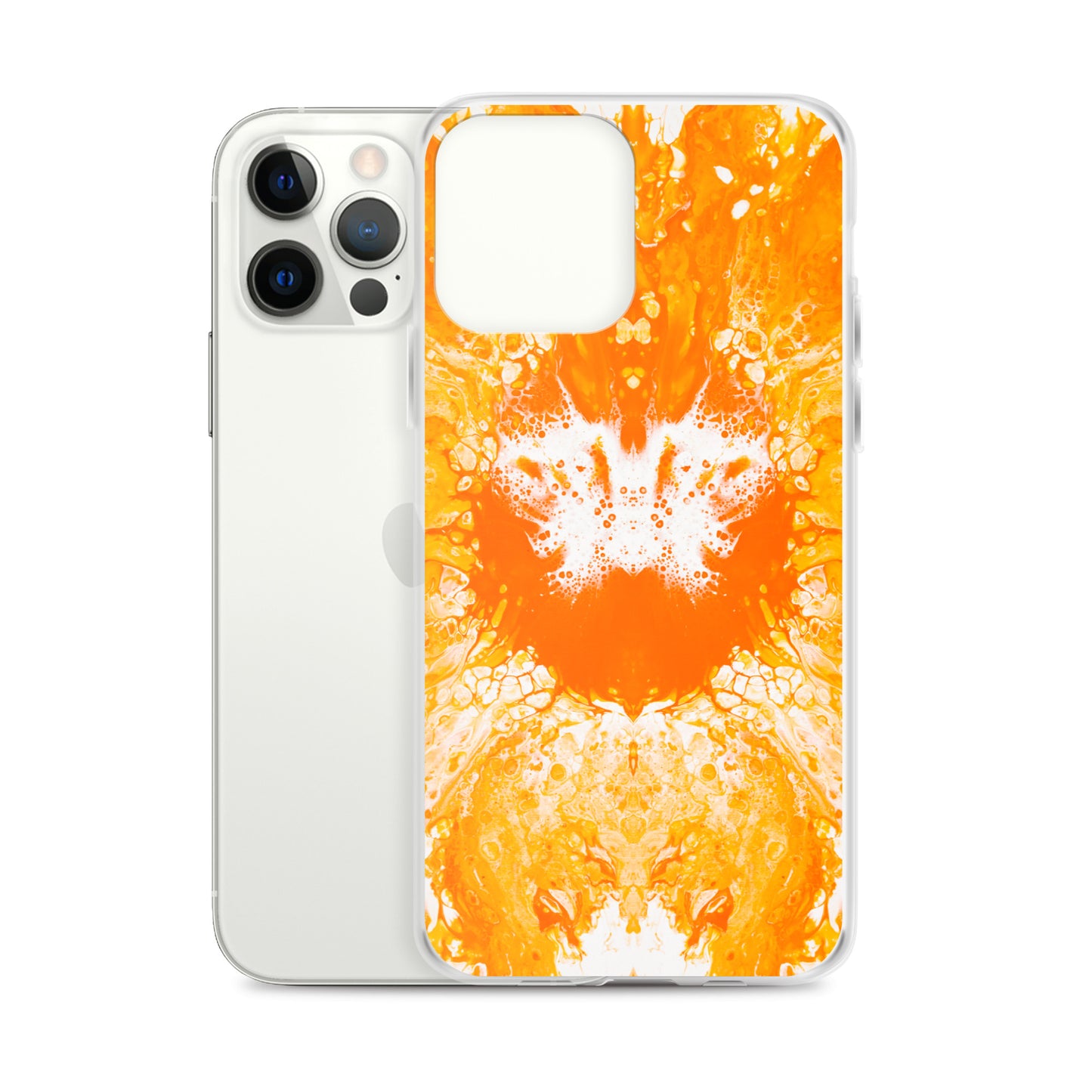 NightOwl Studio Custom Phone Case Compatible with iPhone, Ultra Slim Cover with Heavy Duty Scratch Resistant Shockproof Protection, Naranja