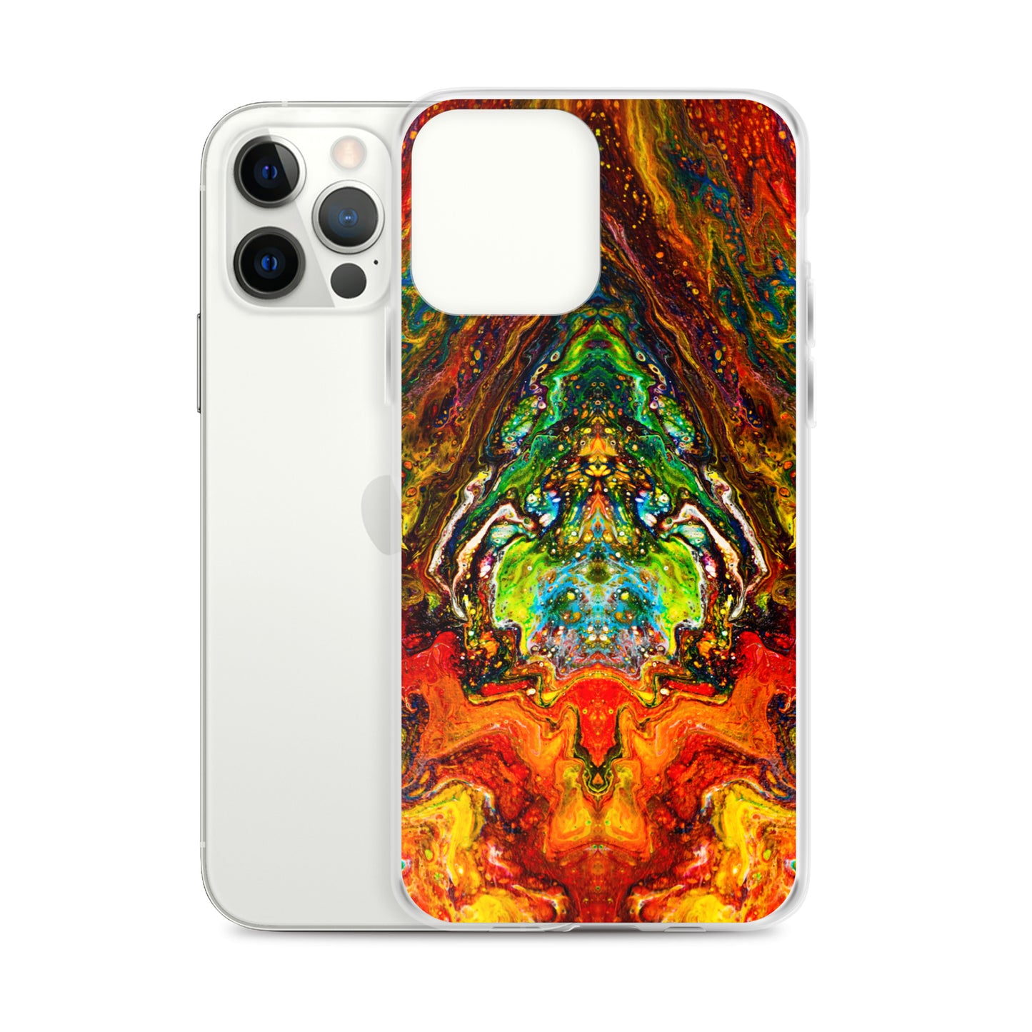 NightOwl Studio Custom Phone Case Compatible with iPhone, Ultra Slim Cover with Heavy Duty Scratch Resistant Shockproof Protection, Psychedelic Something