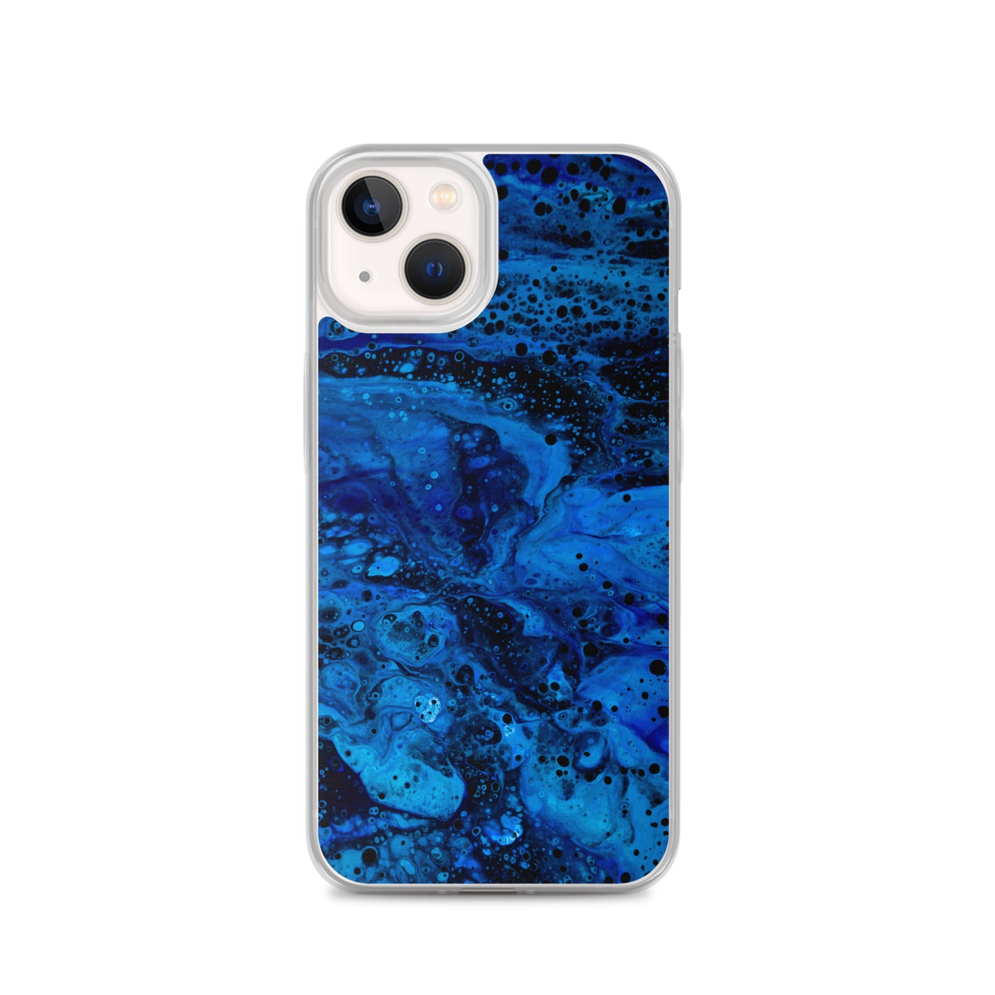 NightOwl Studio Custom Phone Case Compatible with iPhone, Ultra Slim Cover with Heavy Duty Scratch Resistant Shockproof Protection, Blue Abyss