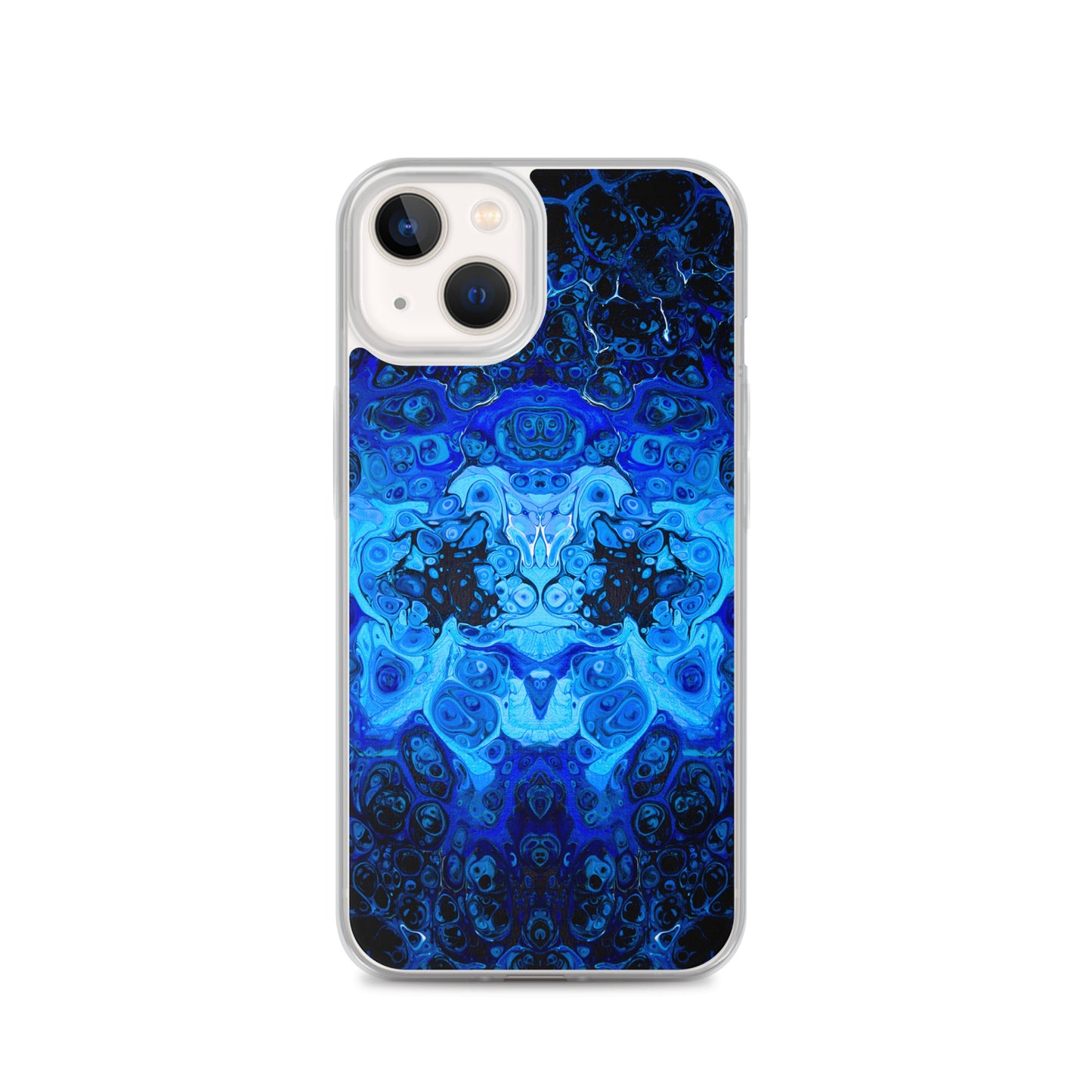 NightOwl Studio Custom Phone Case Compatible with iPhone, Ultra Slim Cover with Heavy Duty Scratch Resistant Shockproof Protection, Blue Bliss