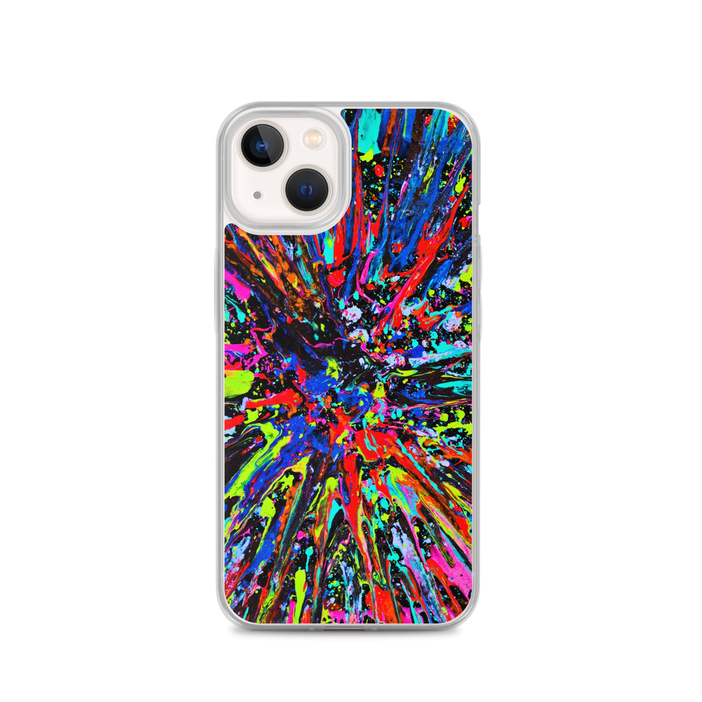 NightOwl Studio Custom Phone Case Compatible with iPhone, Ultra Slim Cover with Heavy Duty Scratch Resistant Shockproof Protection, Splatter