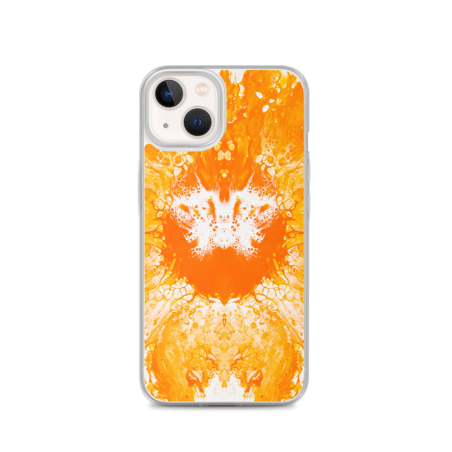 NightOwl Studio Custom Phone Case Compatible with iPhone, Ultra Slim Cover with Heavy Duty Scratch Resistant Shockproof Protection, Naranja