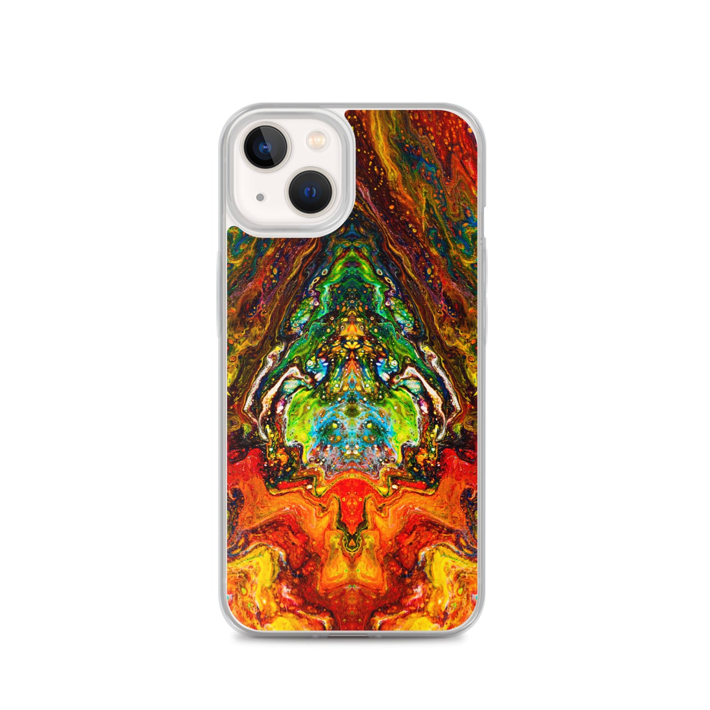 NightOwl Studio Custom Phone Case Compatible with iPhone, Ultra Slim Cover with Heavy Duty Scratch Resistant Shockproof Protection, Psychedelic Something