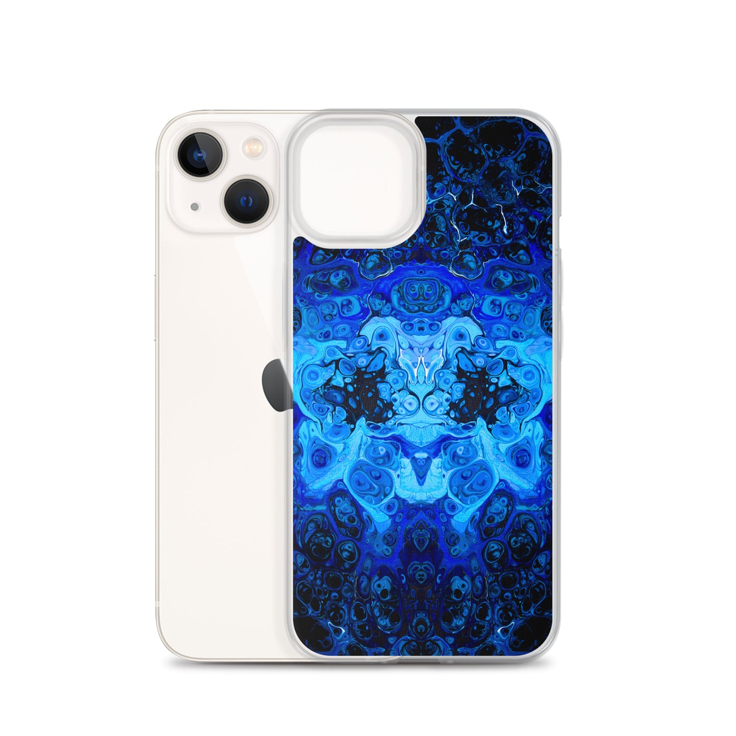 NightOwl Studio Custom Phone Case Compatible with iPhone, Ultra Slim Cover with Heavy Duty Scratch Resistant Shockproof Protection, Blue Bliss